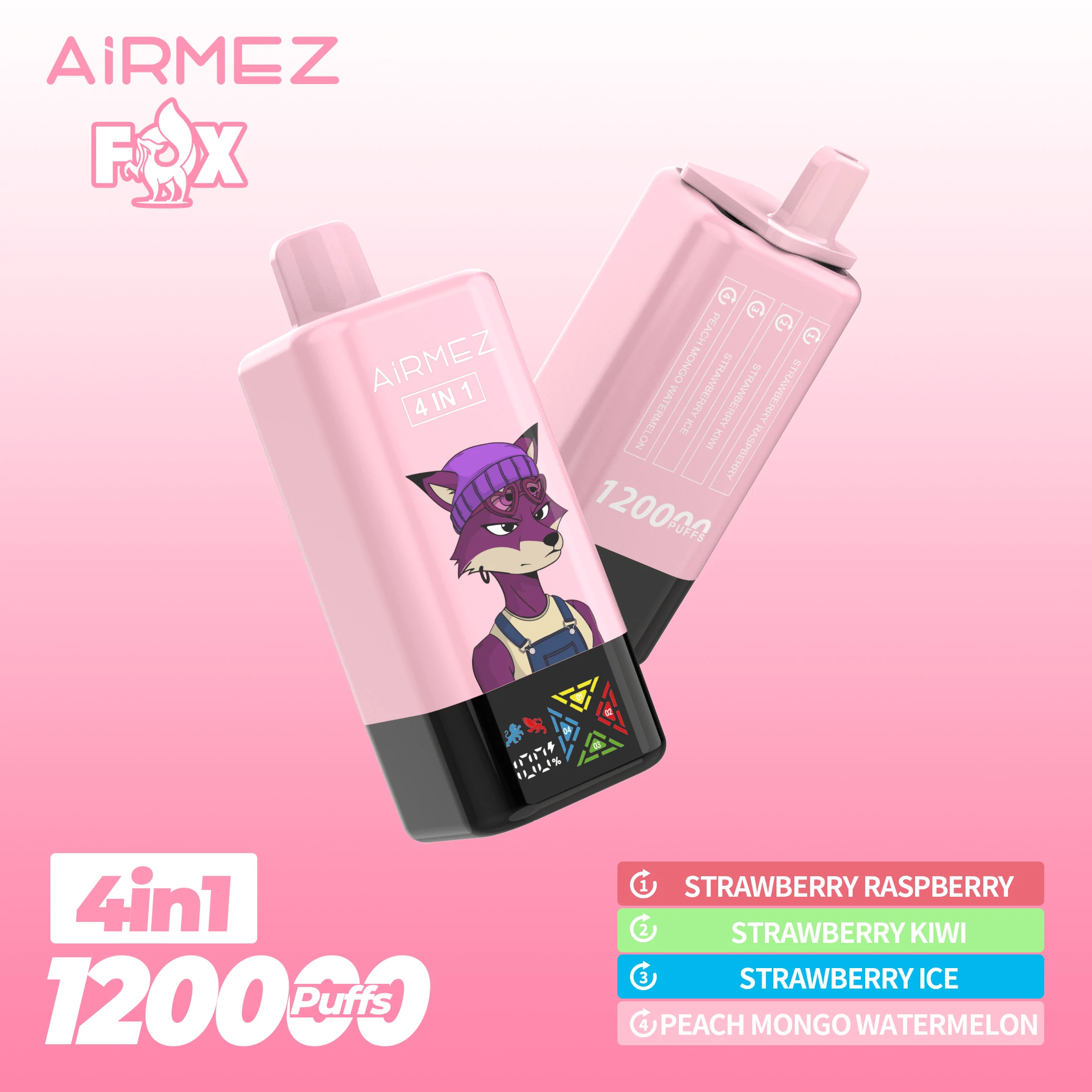 Airmez Fox 120000 120K Bouffées 4-in-1 Vape jetable - image 4