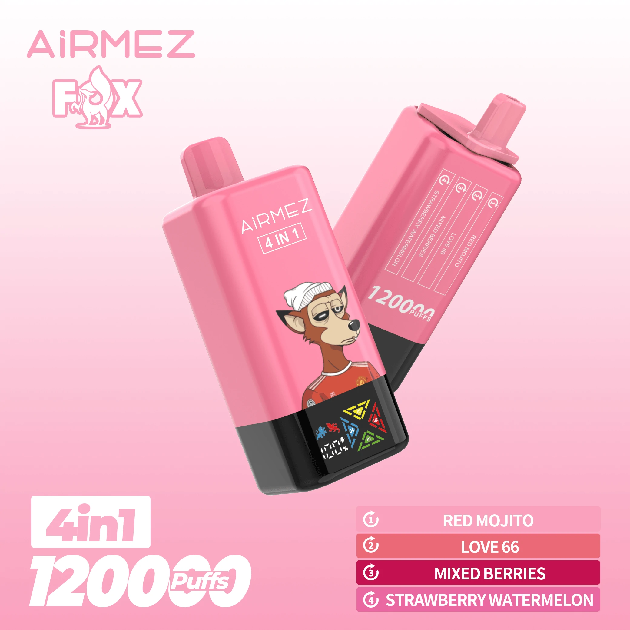 Airmez Fox 120000 120K Bouffées 4-in-1 Vape jetable - image 2