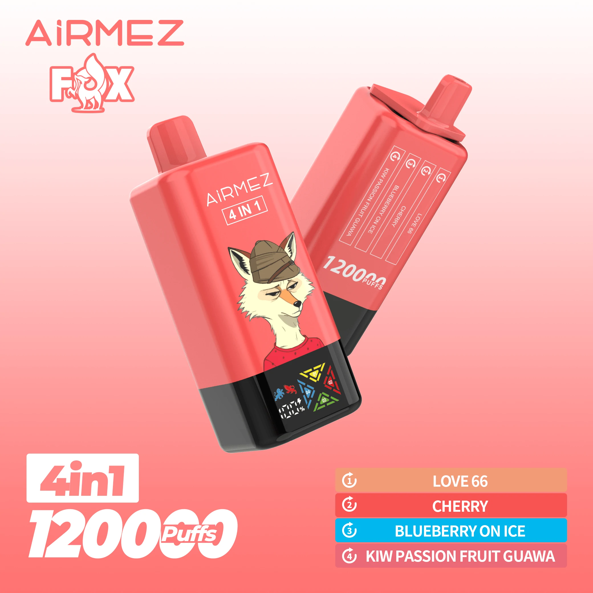 Airmez Fox 120000 120K Bouffées 4-in-1 Vape jetable - image 8