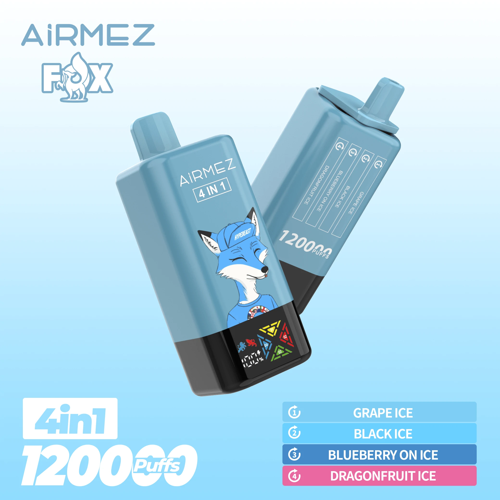 Airmez Fox 120000 120K Bouffées 4-in-1 Vape jetable - image 7