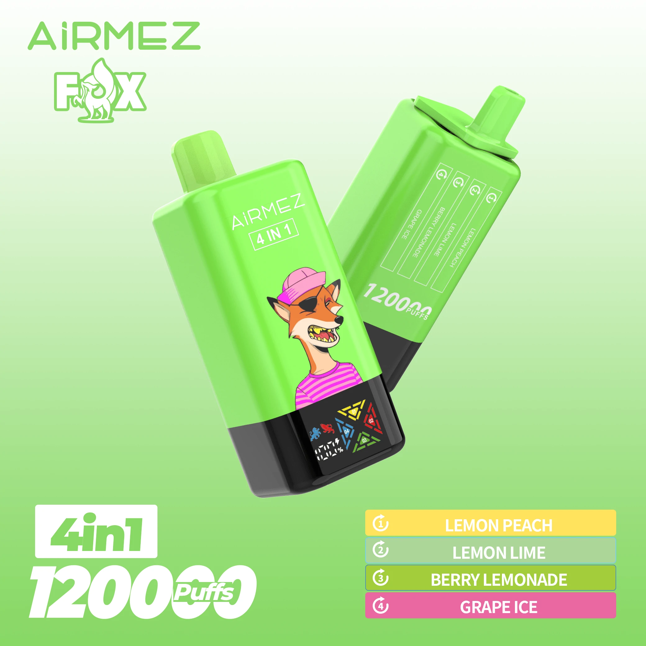Airmez Fox 120000 120K Bouffées 4-in-1 Vape jetable - image 10