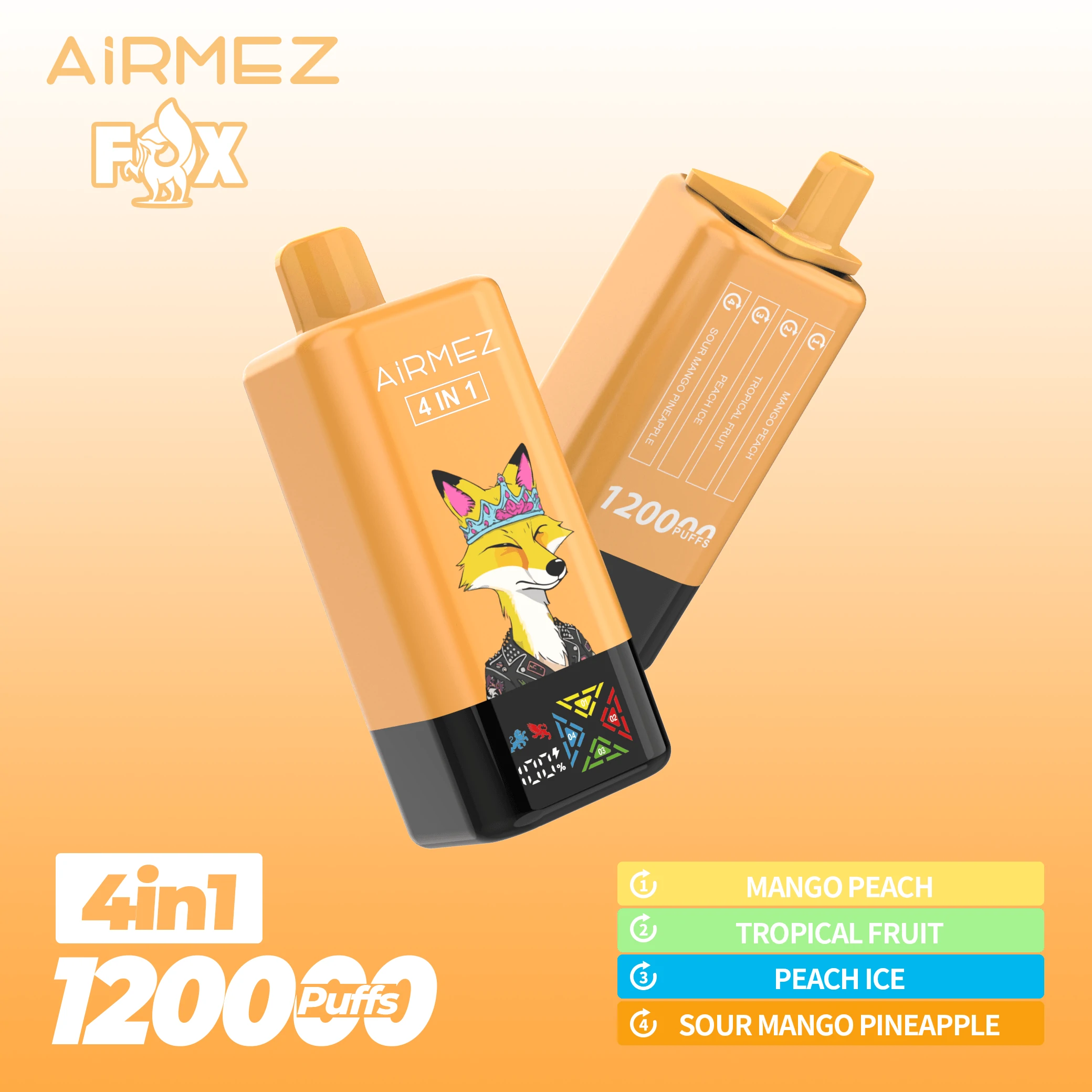 Airmez Fox 120000 120K Bouffées 4-in-1 Vape jetable - image 9