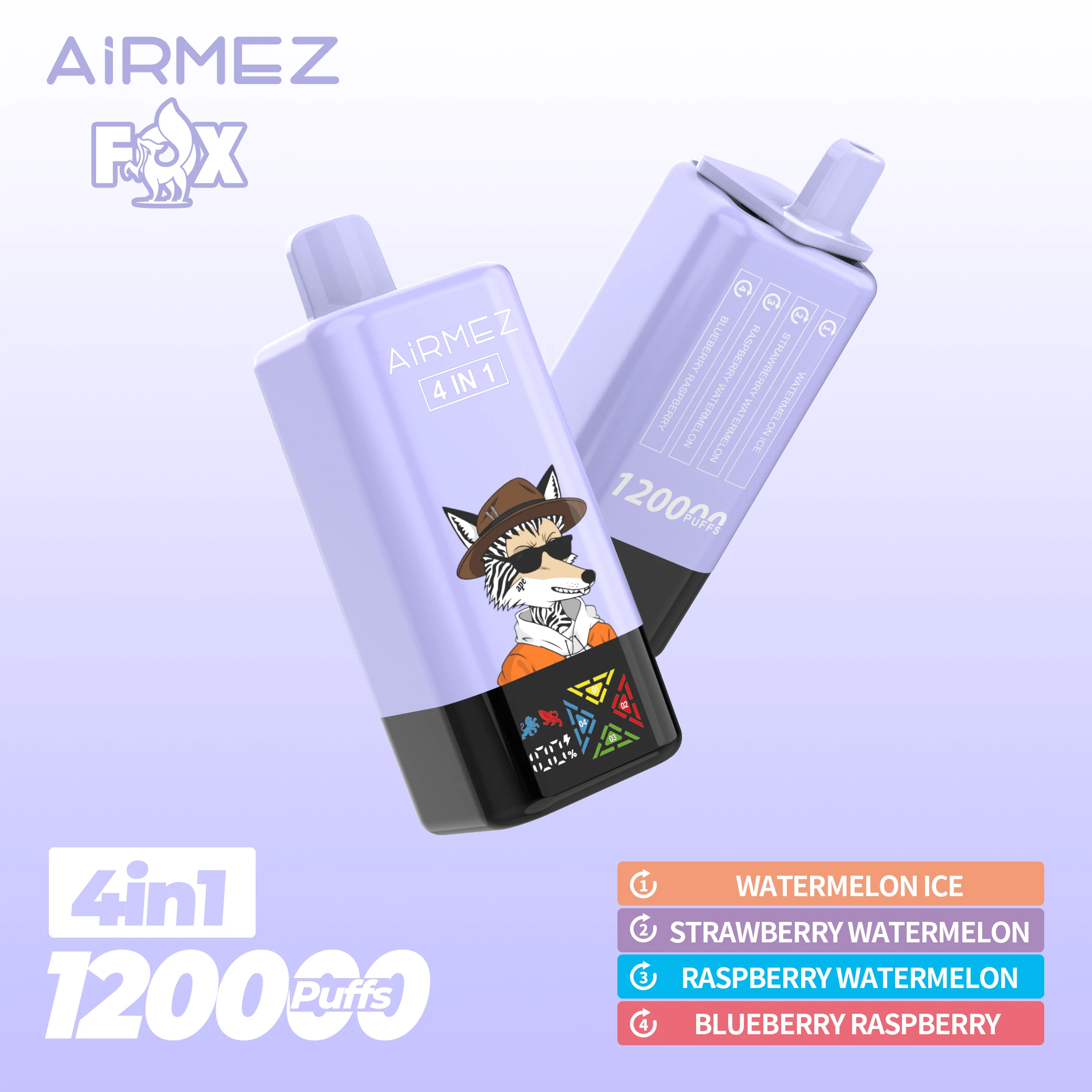 Airmez Fox 120000 120K Bouffées 4-in-1 Vape jetable - image 6