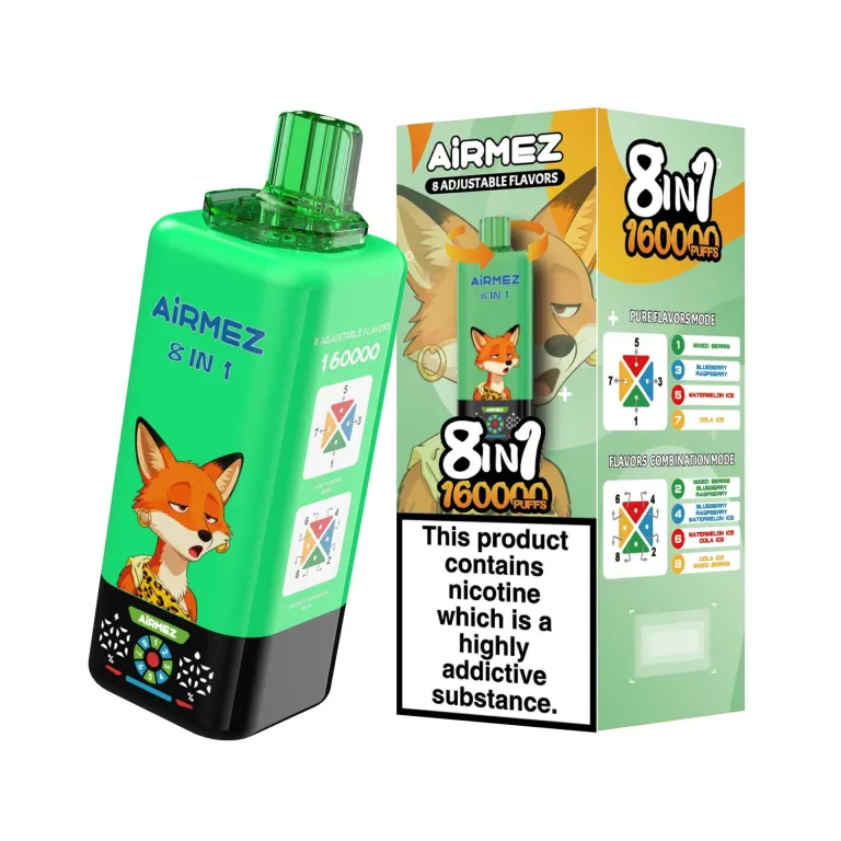 Airmez 160000 160K Bouffées 8-in-1 Vape jetable - image 5