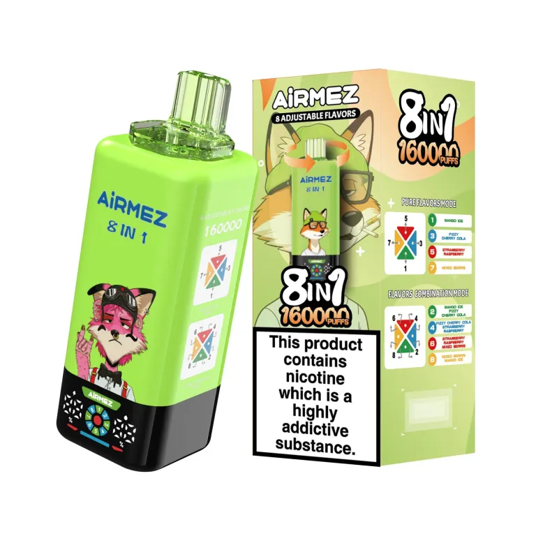 Airmez 160000 160K Bouffées 8-in-1 Vape jetable - image 4