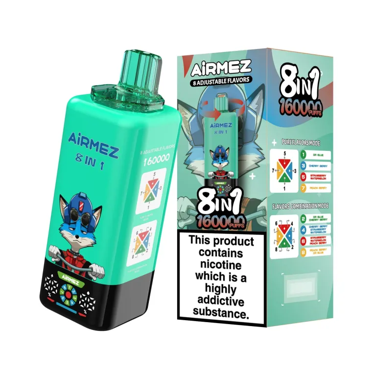 Airmez 160000 160K Bouffées 8-in-1 Vape jetable - image 6