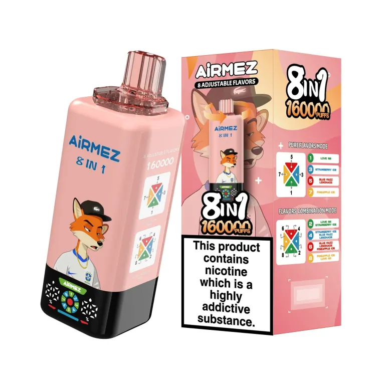 Airmez 160000 160K Bouffées 8-in-1 Vape jetable - image 12