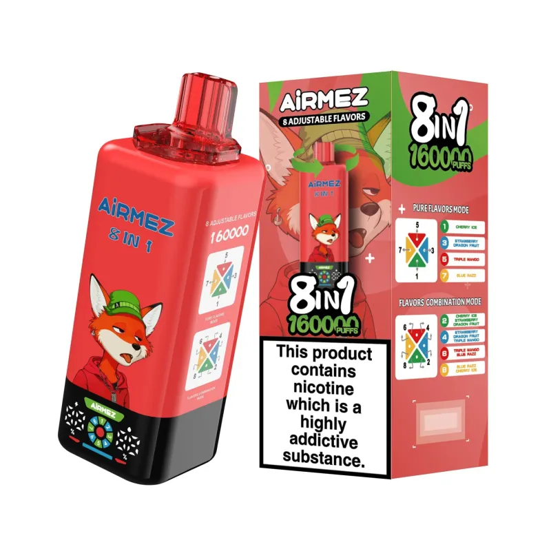 Airmez 160000 160K Bouffées 8-in-1 Vape jetable - image 10