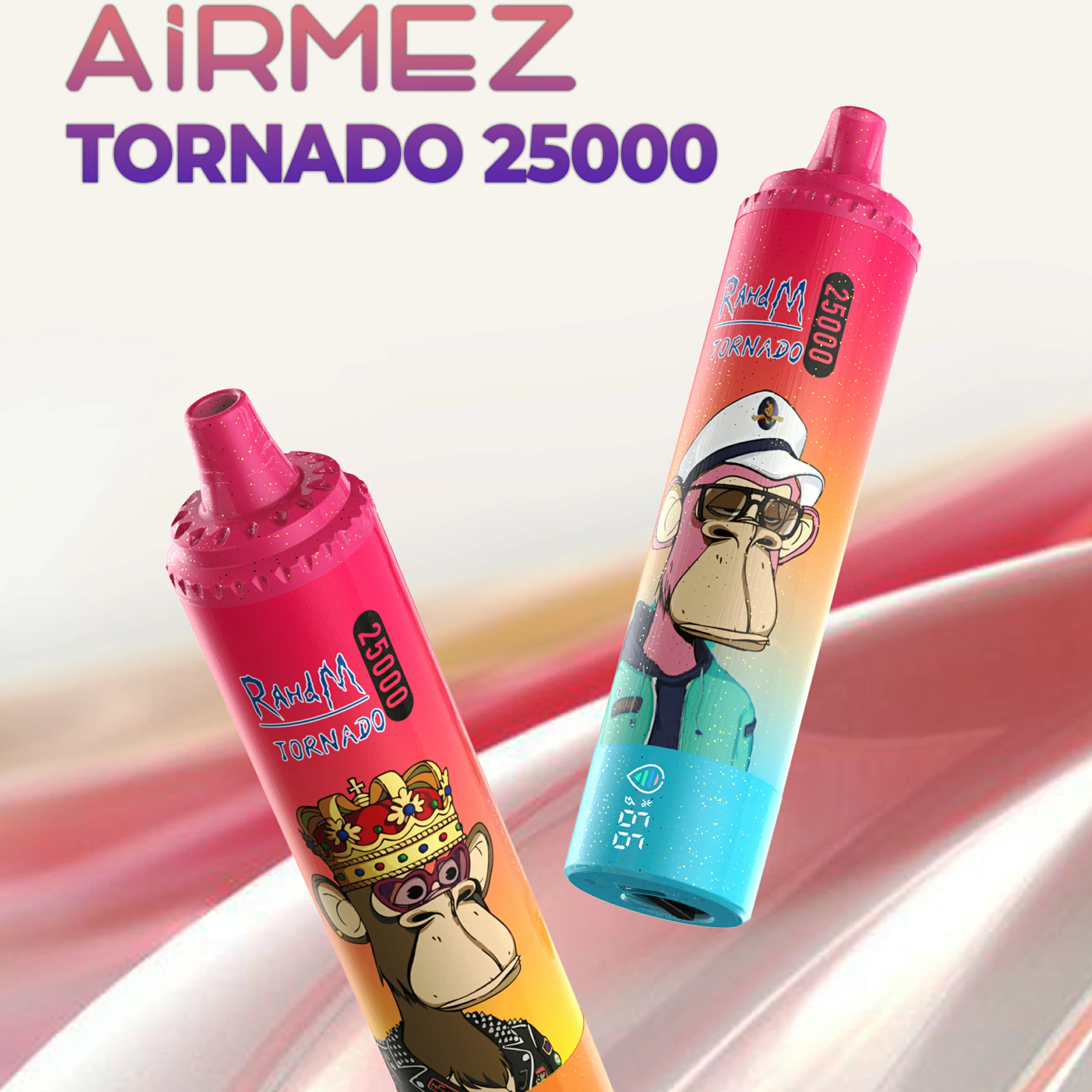 Airmez Tornado 25000 25K Bouffées Écran Tactile Vape jetable