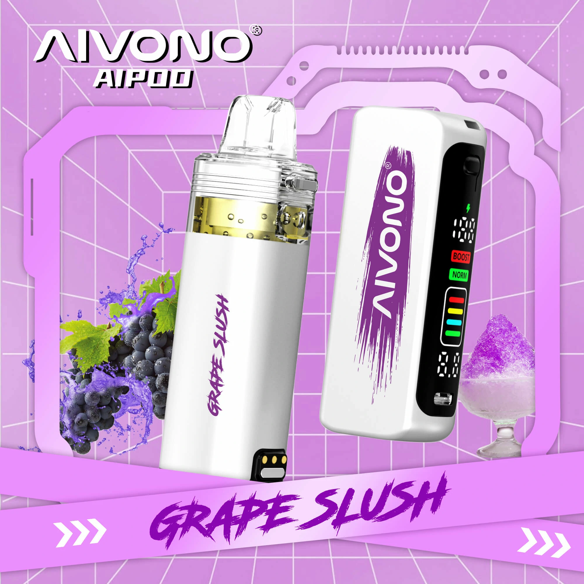 AIVONO AIM AIPOD KIT 30000 30K Bouffées Smart Screen Vape jetable - image 9