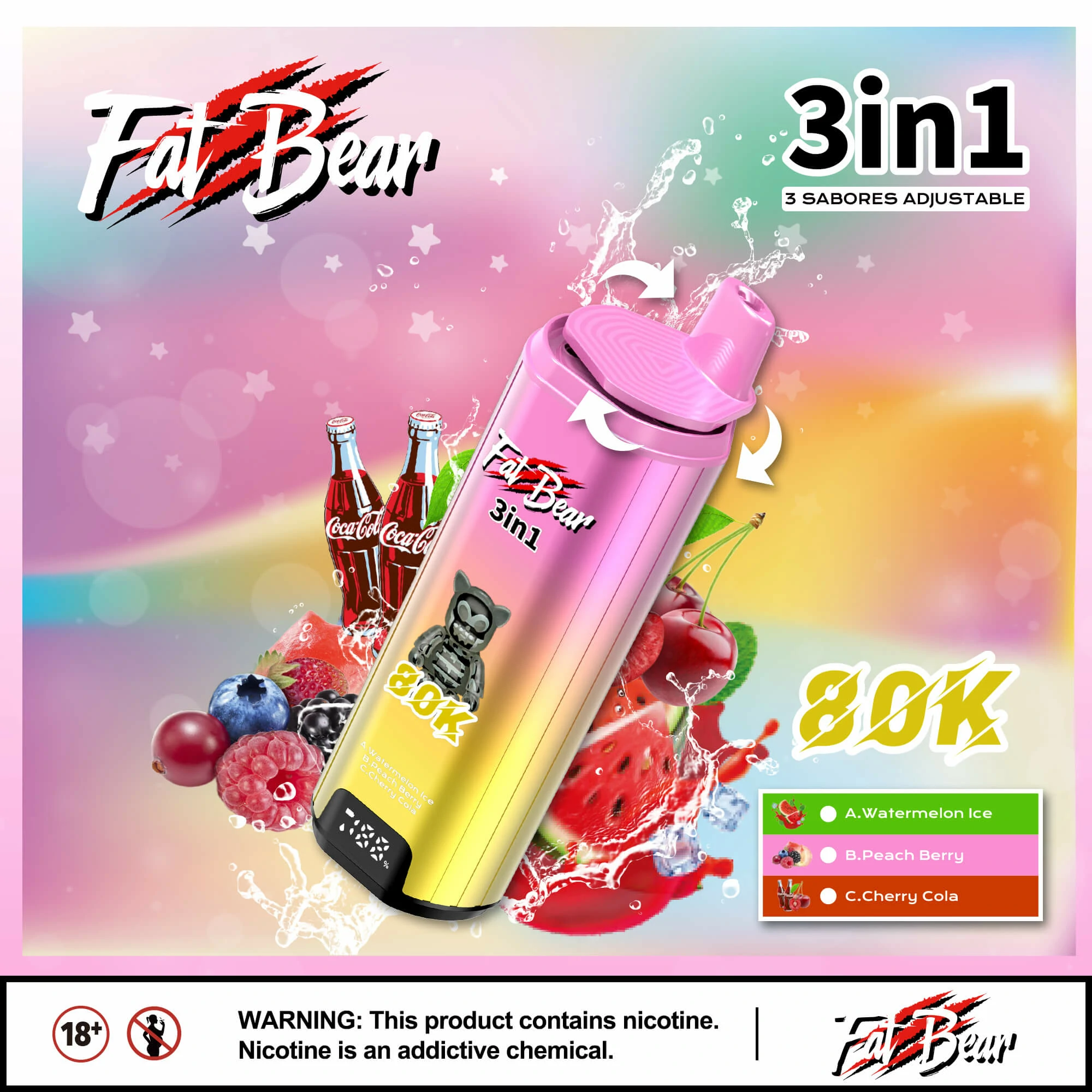 AIVONO AIM FAT BEAR 80000 80K Bouffées Vape jetable - image 10