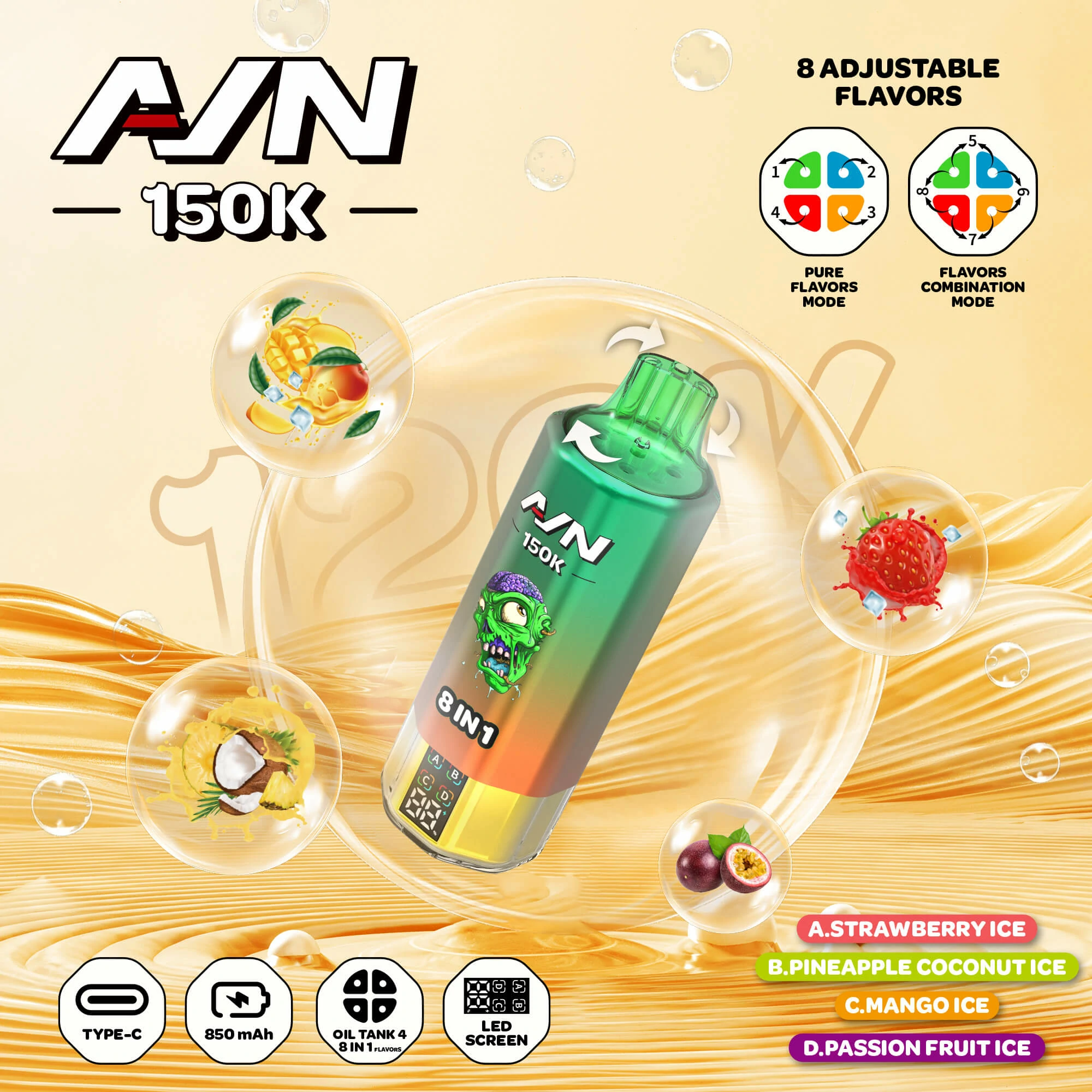 AIVONO AIM AVN 150000 150K Bouffées Vape Jetable - image 3