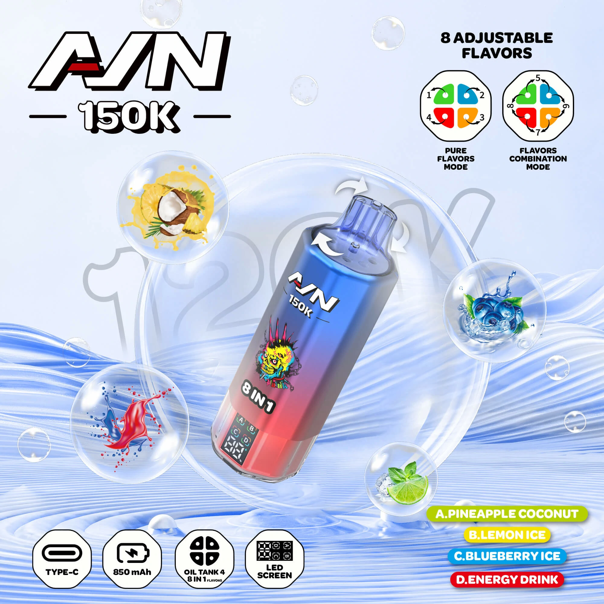 AIVONO AIM AVN 150000 150K Bouffées Vape Jetable - image 4