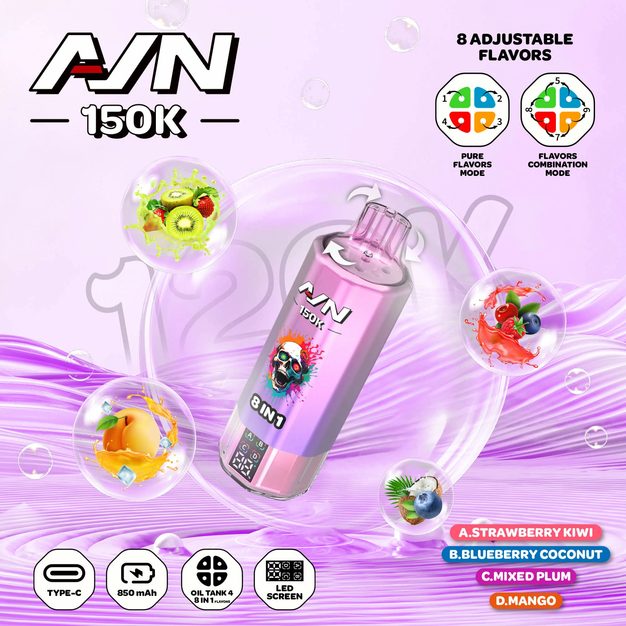 AIVONO AIM AVN 150000 150K Bouffées Vape Jetable - image 5