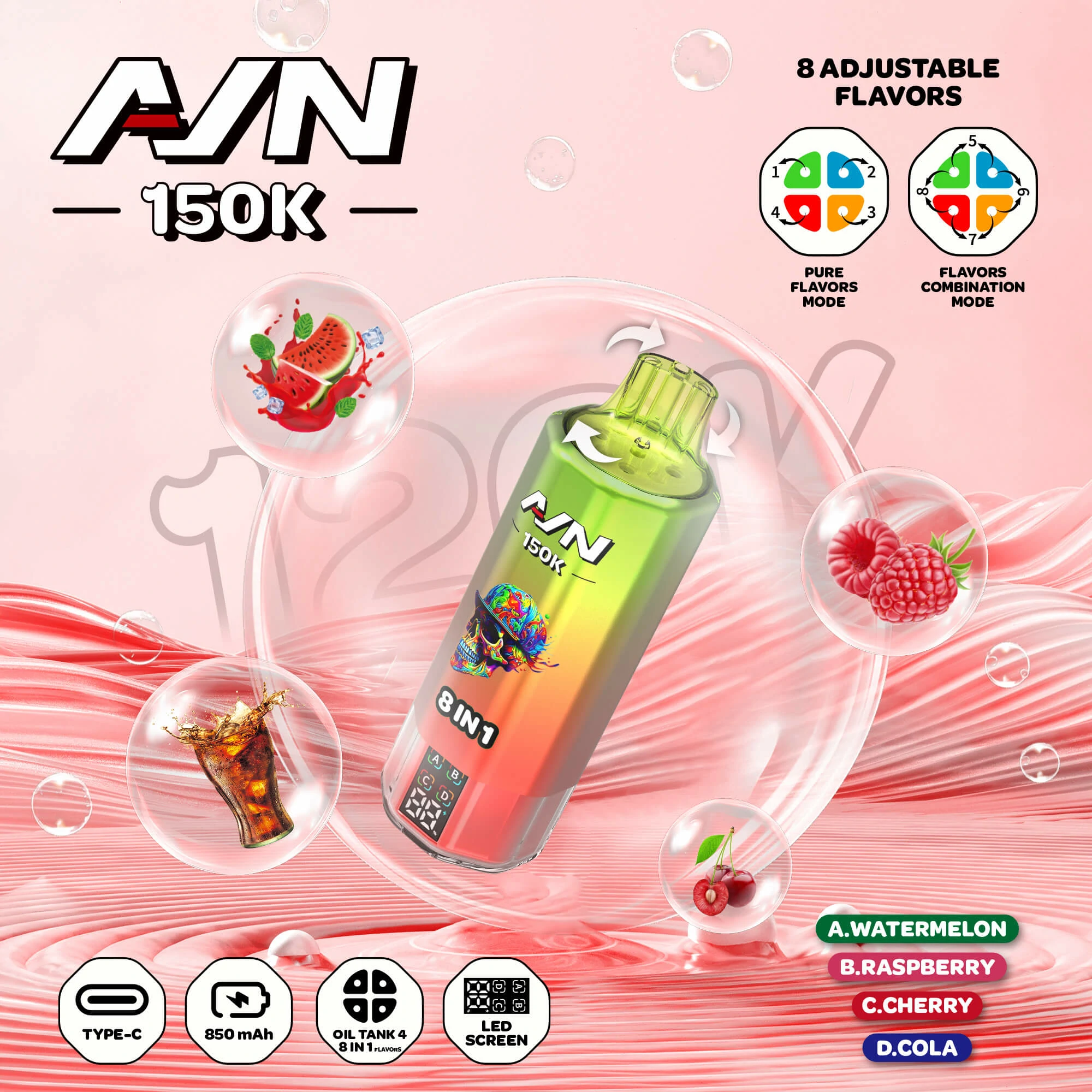 AIVONO AIM AVN 150000 150K Bouffées Vape Jetable - image 9