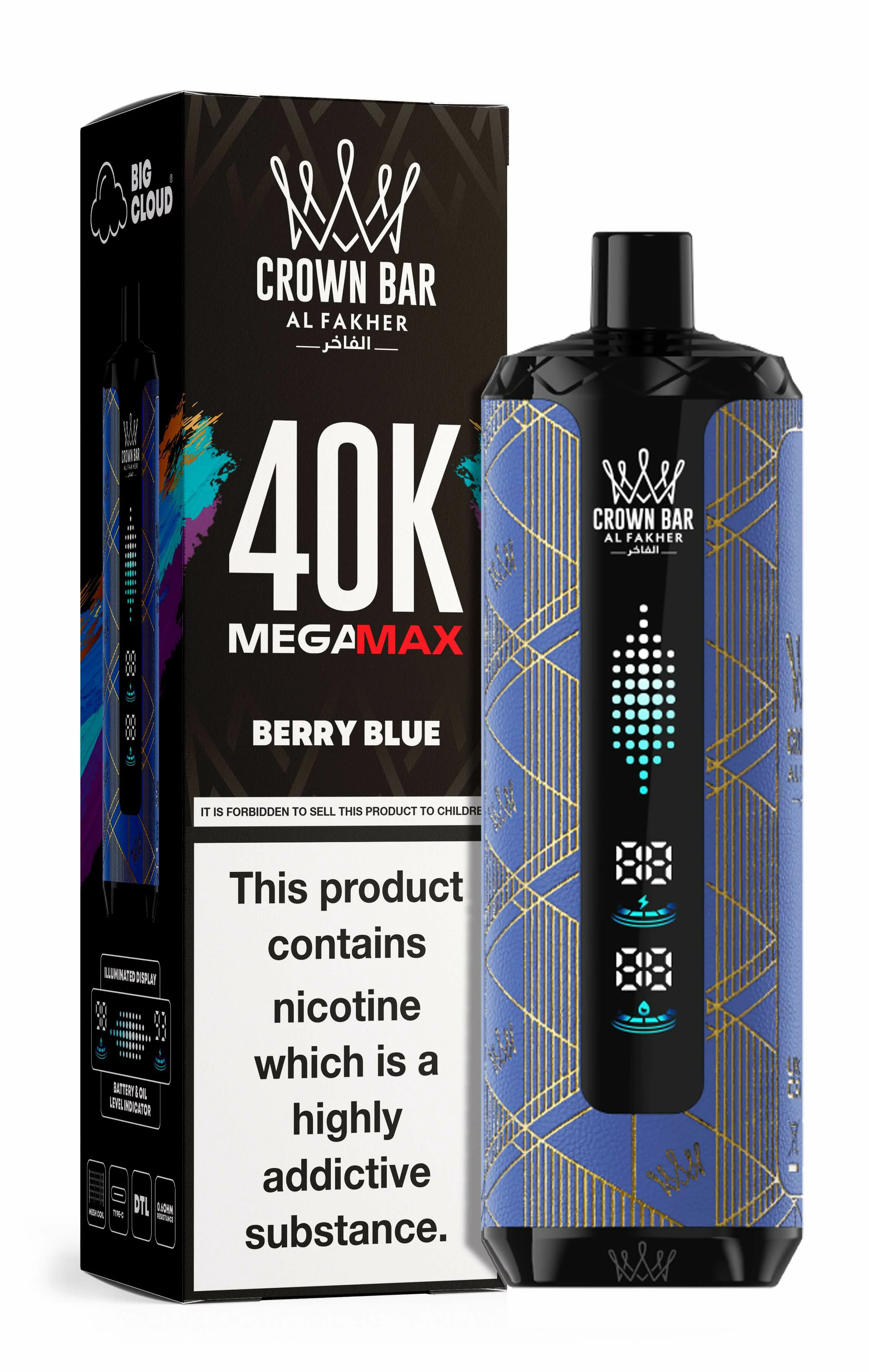 Al Fakher Mega Max 40000 40K Bouffées Dual Mesh Vape jetable - image 2
