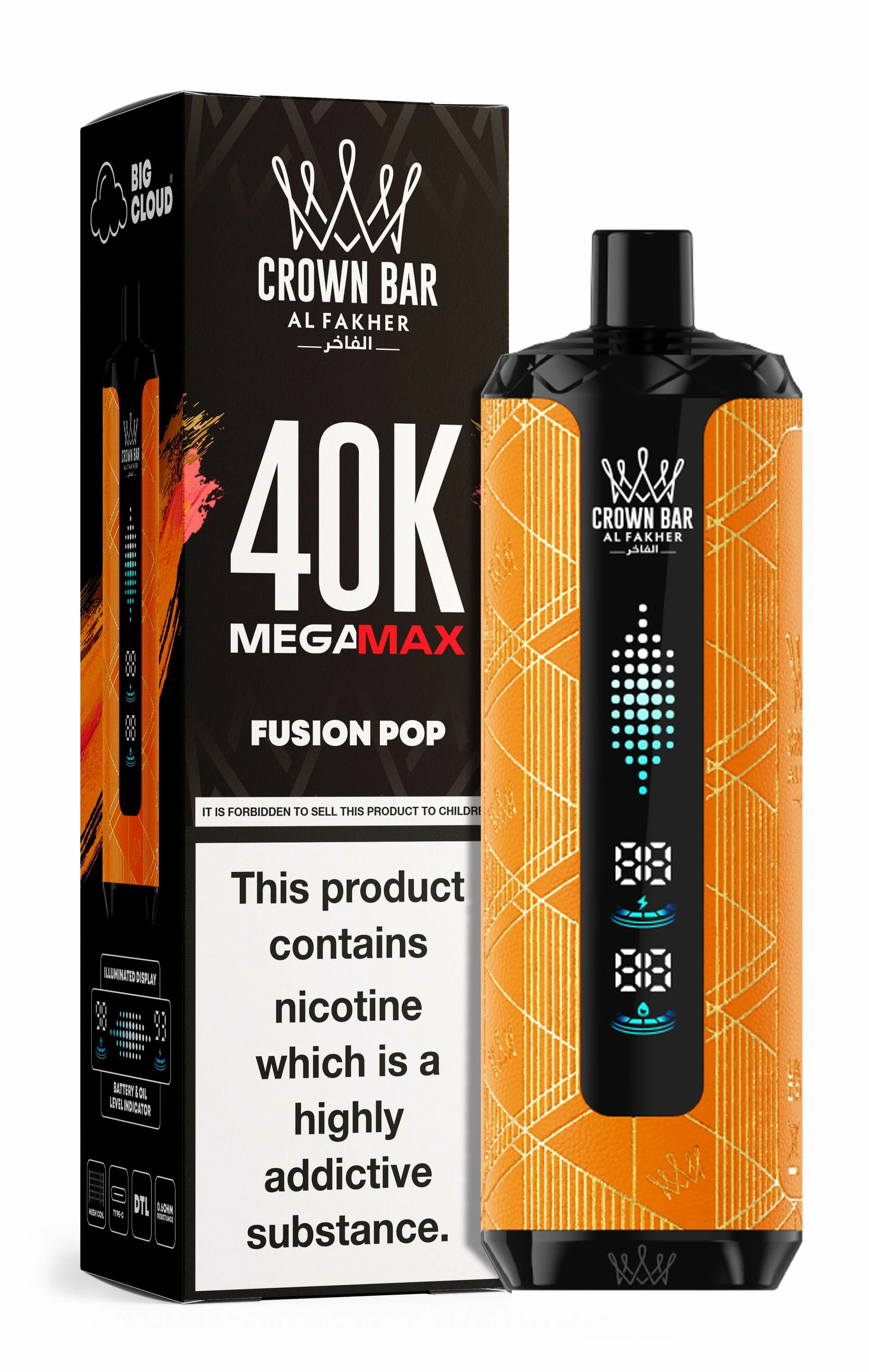 Al Fakher Mega Max 40000 40K Bouffées Dual Mesh Vape jetable - image 15