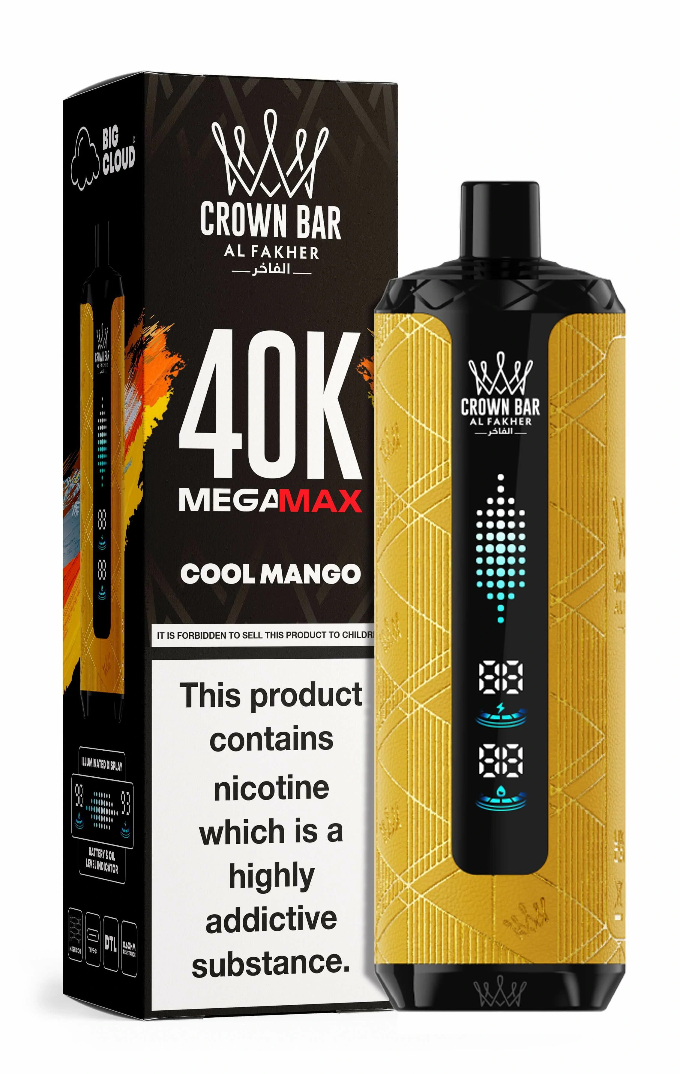 Al Fakher Mega Max 40000 40K Bouffées Dual Mesh Vape jetable - image 14