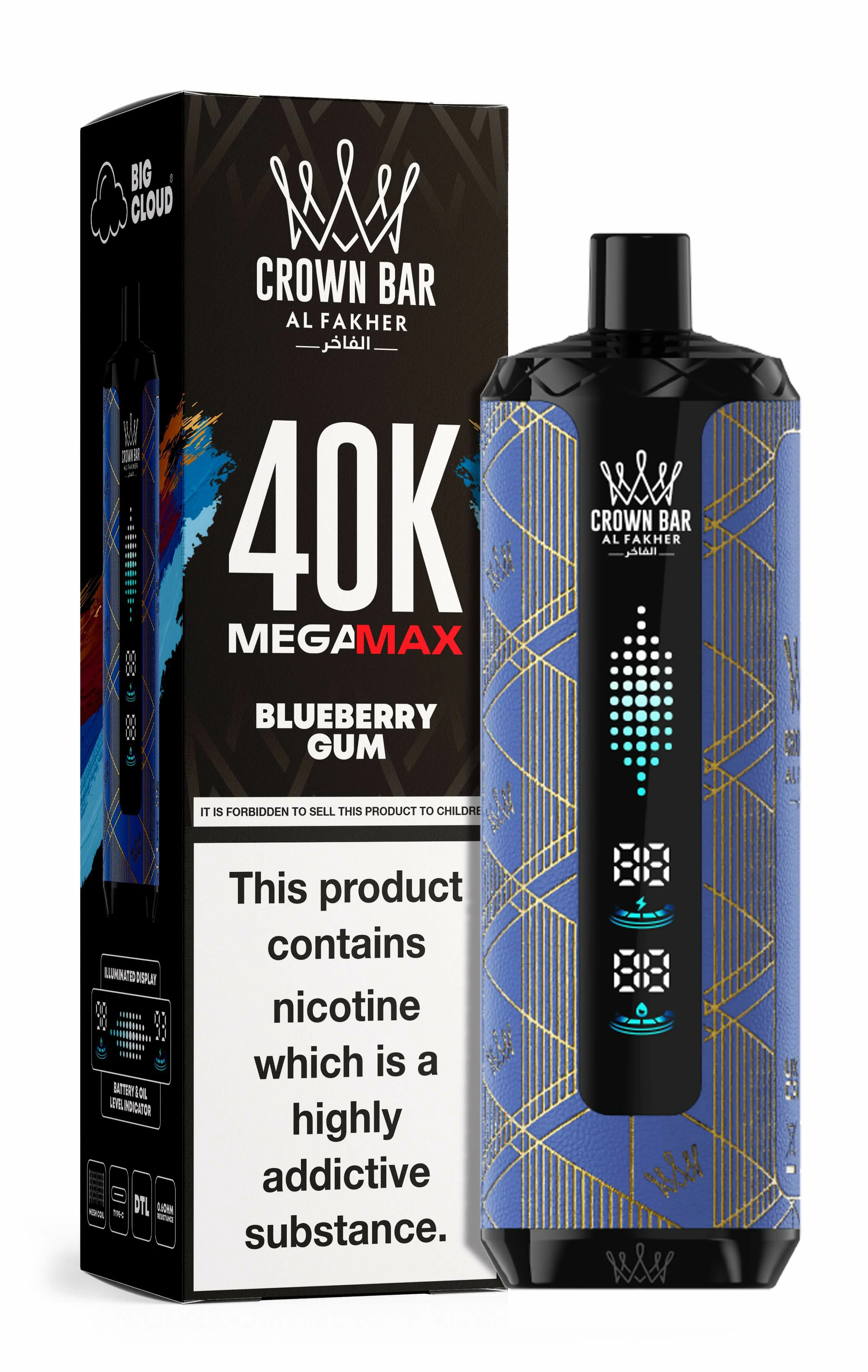 Al Fakher Mega Max 40000 40K Bouffées Dual Mesh Vape jetable - image 8