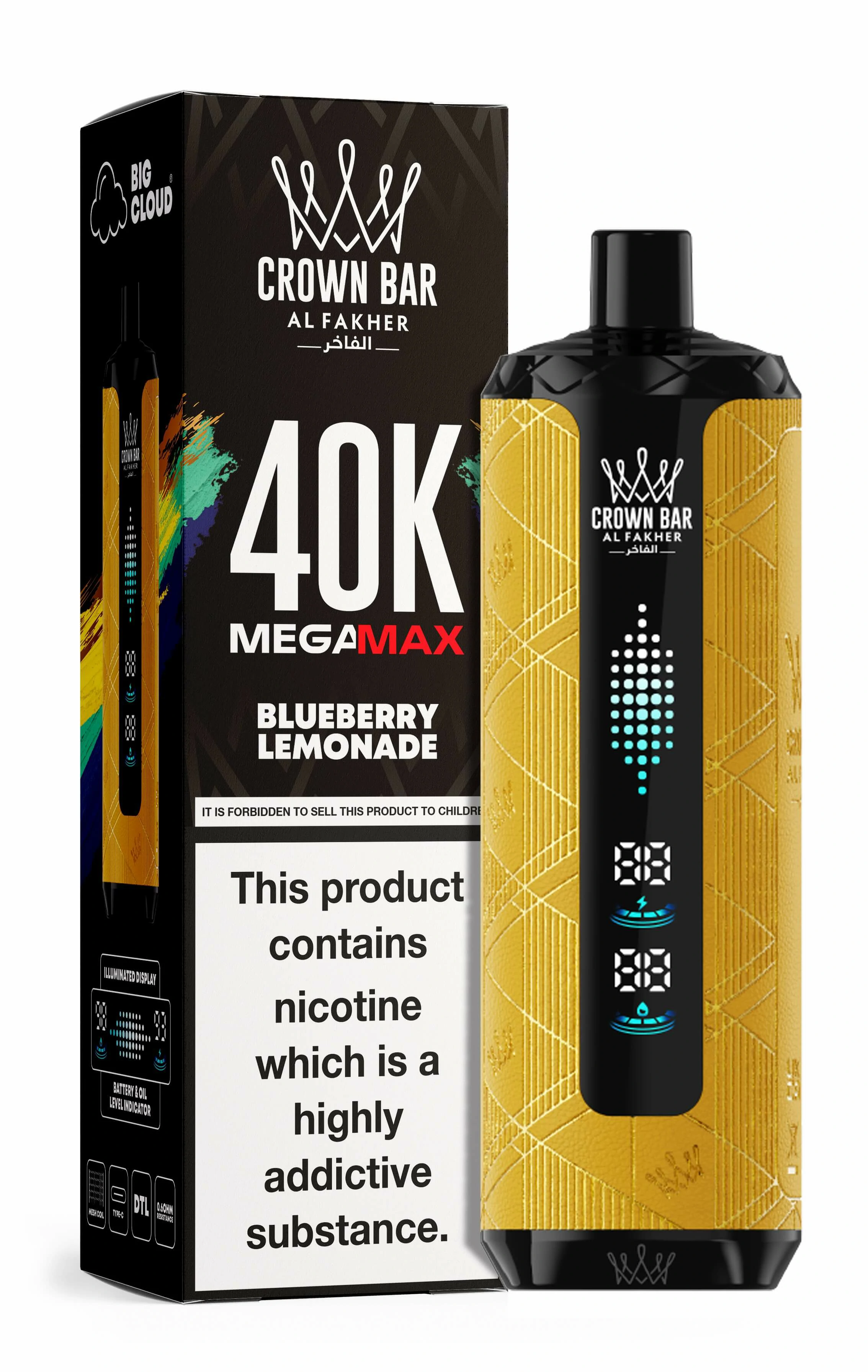 Al Fakher Mega Max 40000 40K Bouffées Dual Mesh Vape jetable - image 7
