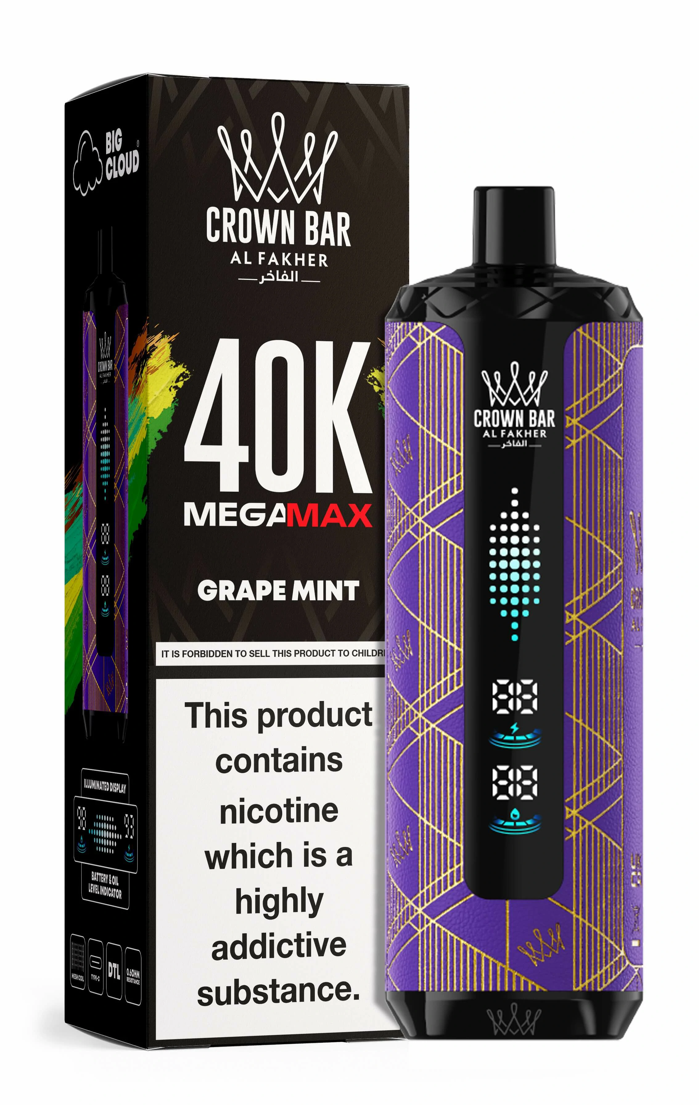 Al Fakher Mega Max 40000 40K Bouffées Dual Mesh Vape jetable - image 16