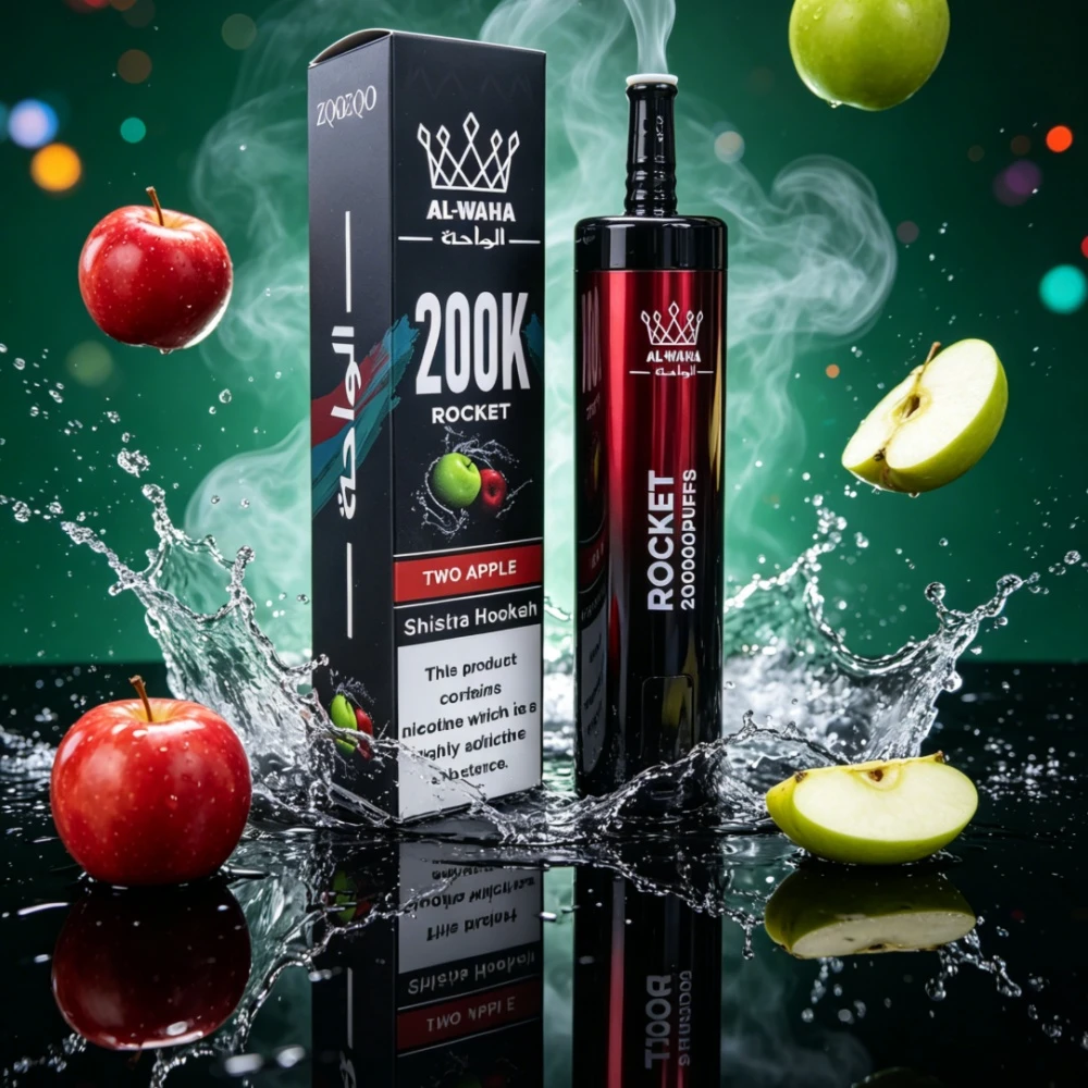 Al Fakher AL-WAHA Rocket 200000 200K Bouffées LED Display Vape jetable - image 2