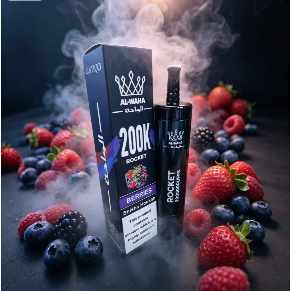 Al Fakher AL-WAHA Rocket 200000 200K Bouffées LED Display Vape jetable - image 3