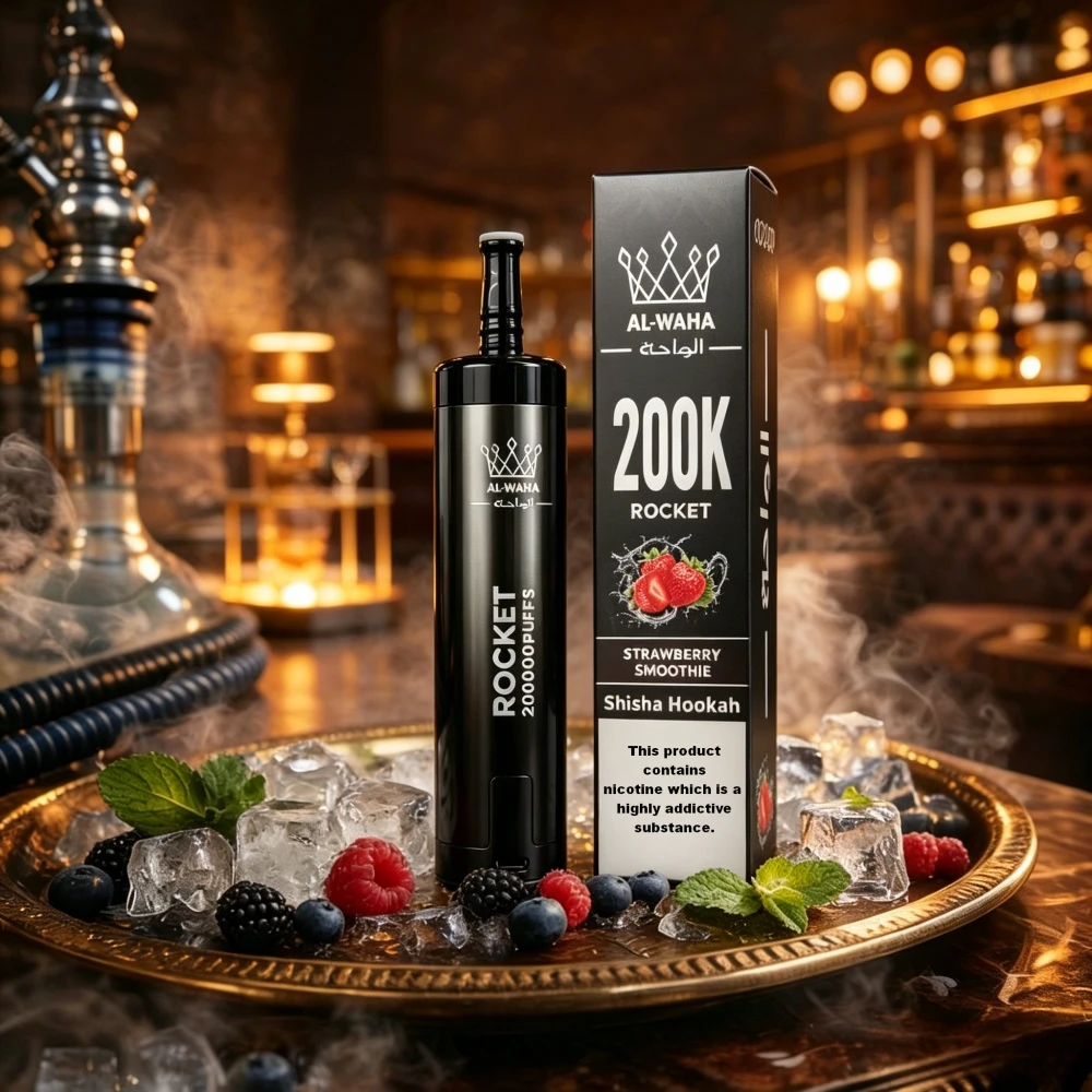 Al Fakher AL-WAHA Rocket 200000 200K Bouffées LED Display Vape jetable - image 5
