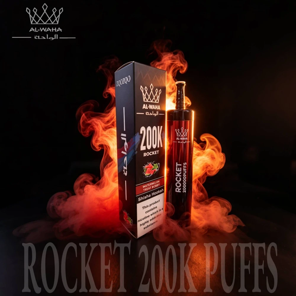 Al Fakher AL-WAHA Rocket 200000 200K Bouffées LED Display Vape jetable - image 6