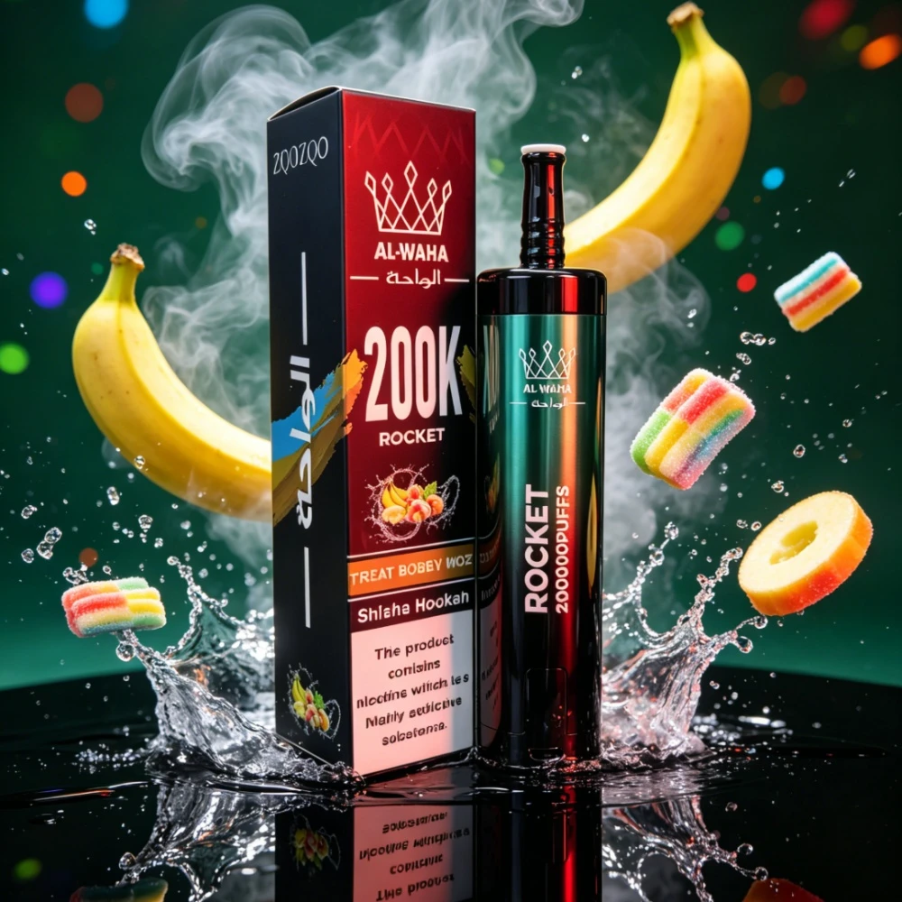 Al Fakher AL-WAHA Rocket 200000 200K Bouffées LED Display Vape jetable - image 13