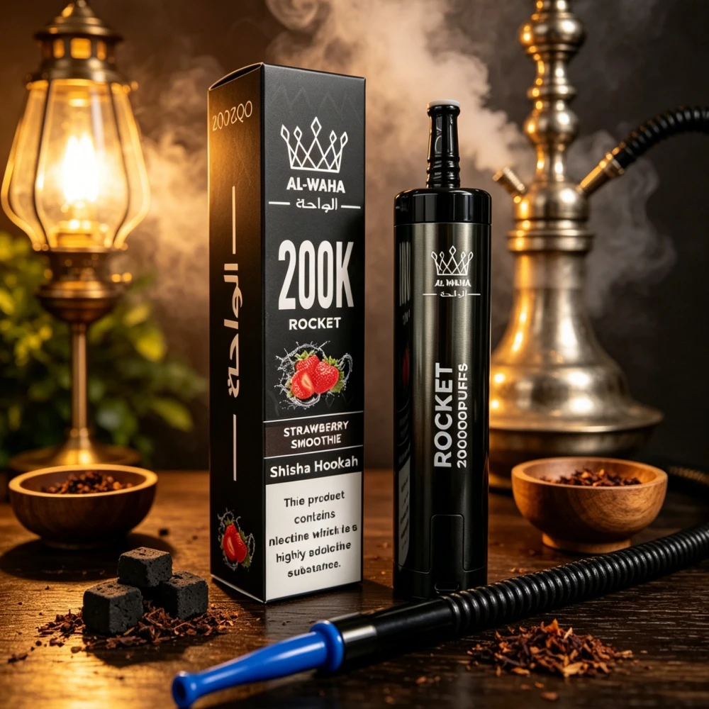 Al Fakher AL-WAHA Rocket 200000 200K Bouffées LED Display Vape jetable - image 7