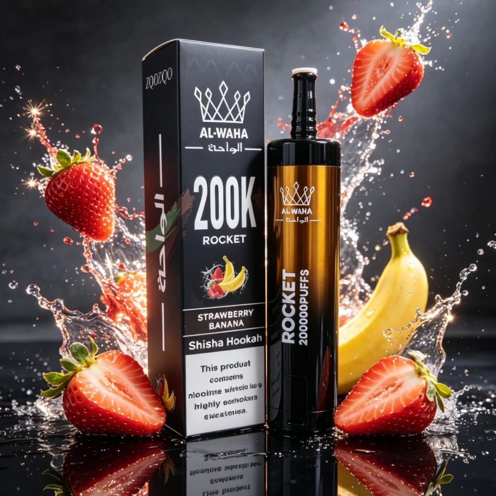 Al Fakher AL-WAHA Rocket 200000 200K Bouffées LED Display Vape jetable - image 12