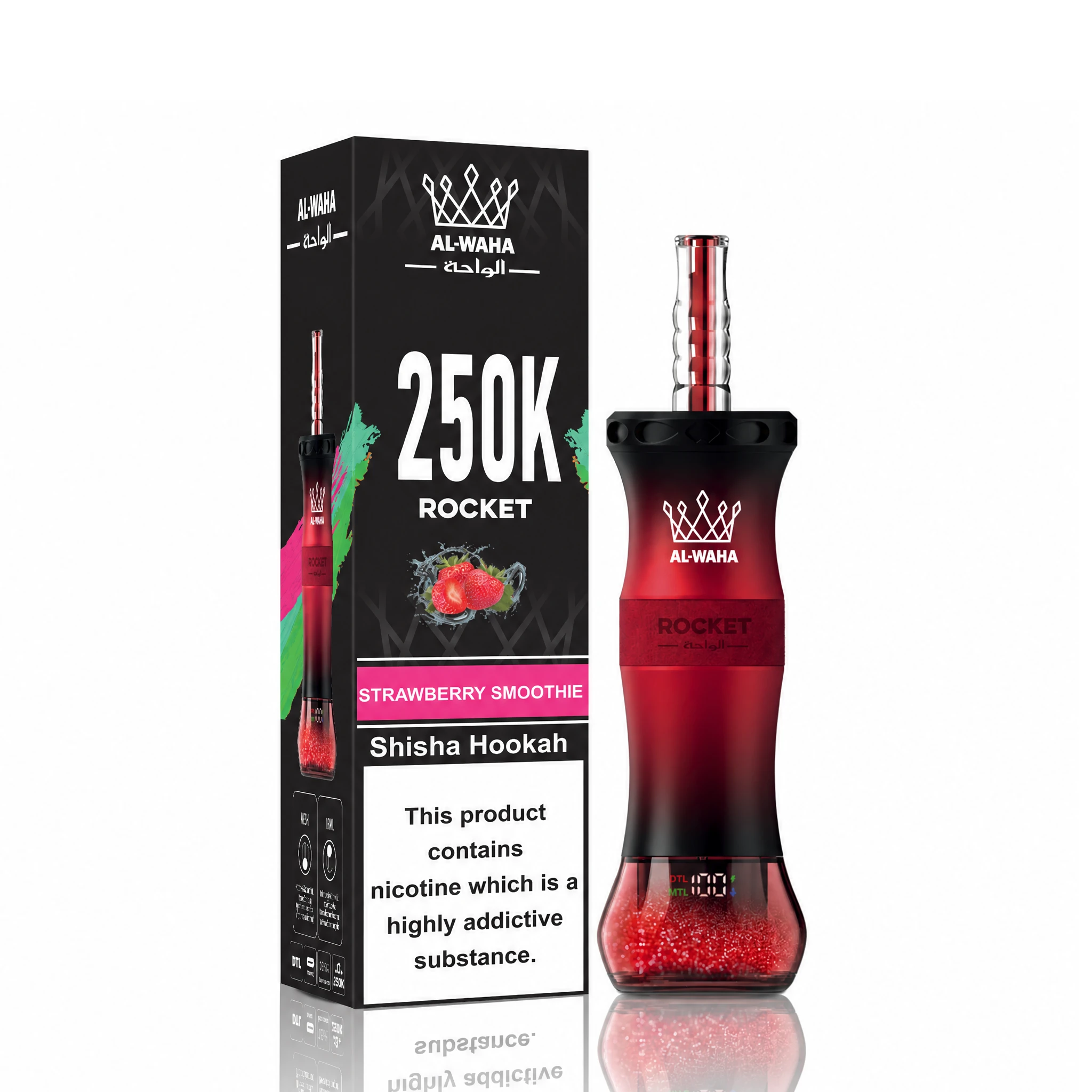 Al Fakher AL-WAHA Rocket 250000 250K Bouffées Vape Jetable - image 3