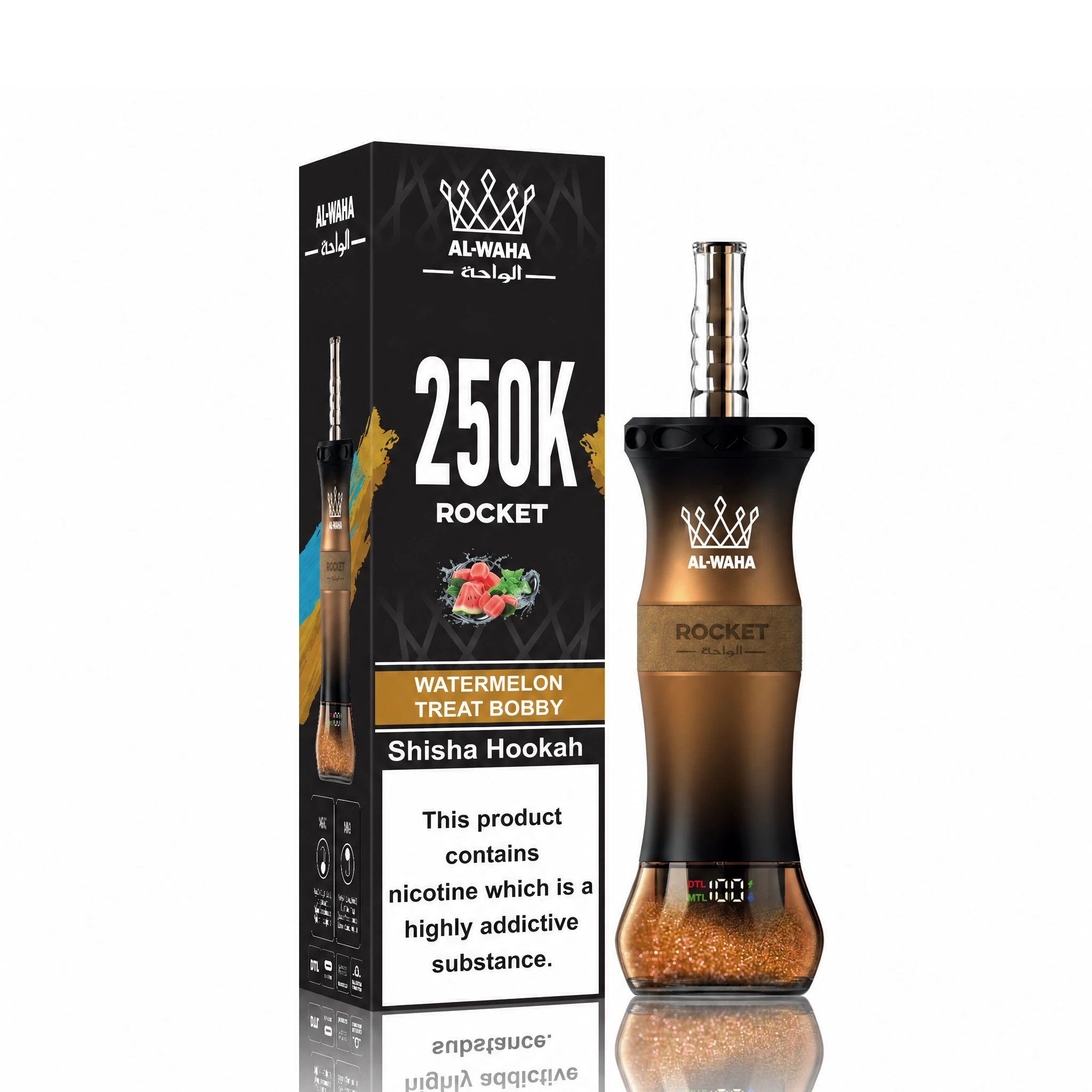 Al Fakher AL-WAHA Rocket 250000 250K Bouffées Vape Jetable - image 9