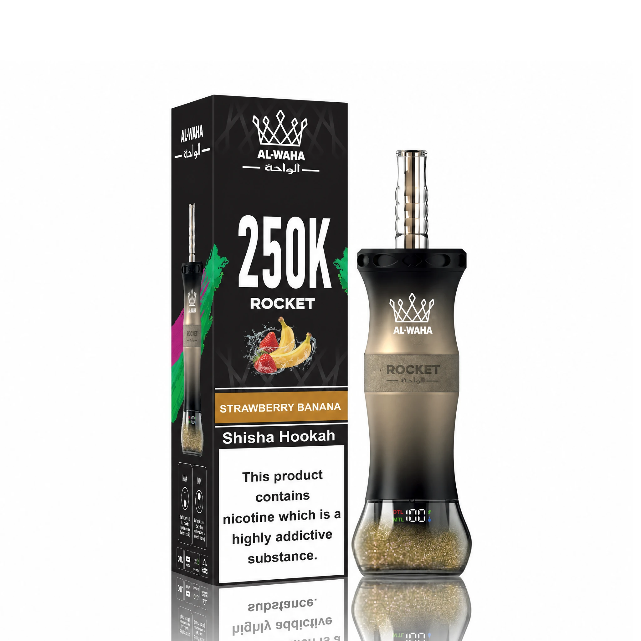 Al Fakher AL-WAHA Rocket 250000 250K Bouffées Vape Jetable - image 8