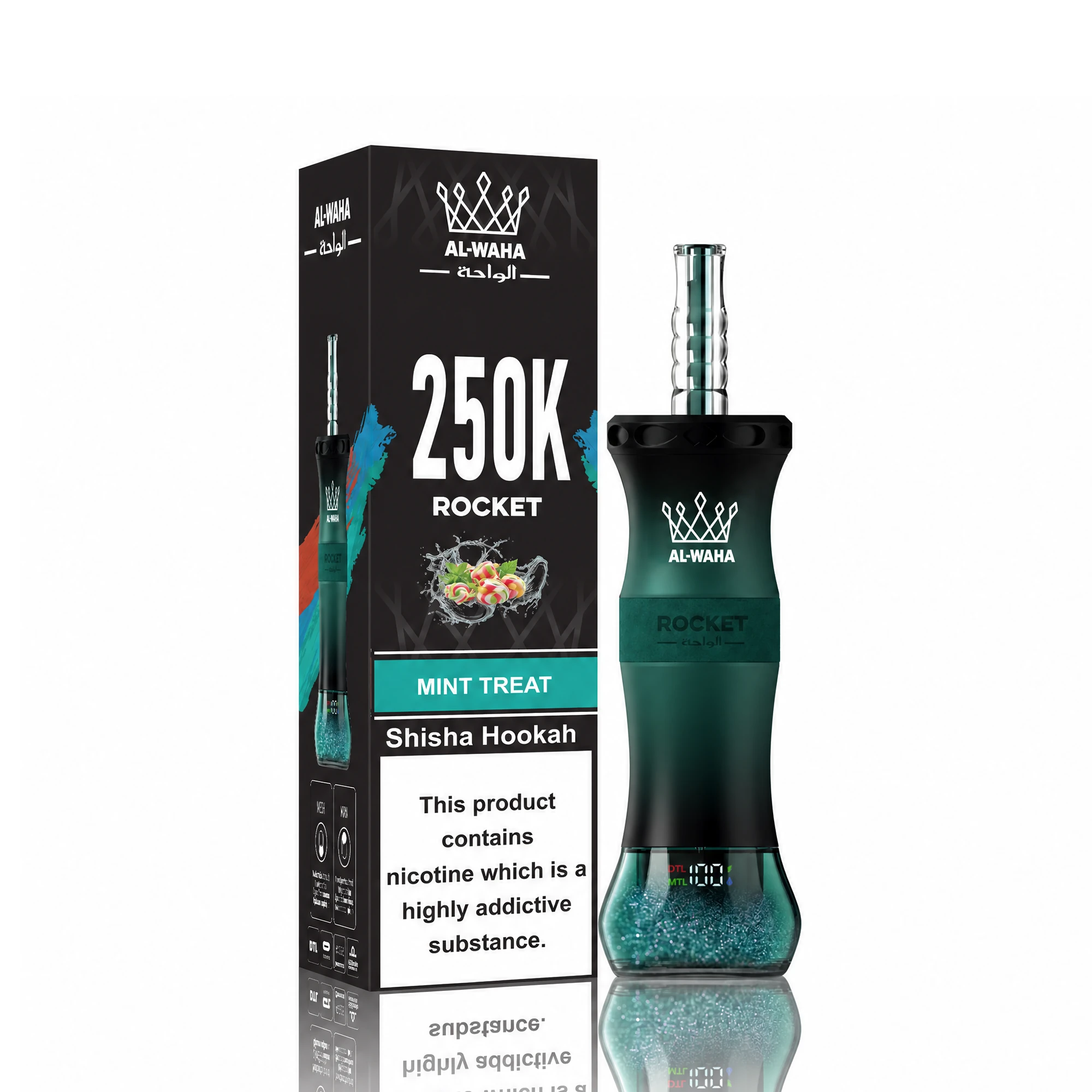 Al Fakher AL-WAHA Rocket 250000 250K Bouffées Vape Jetable - image 2