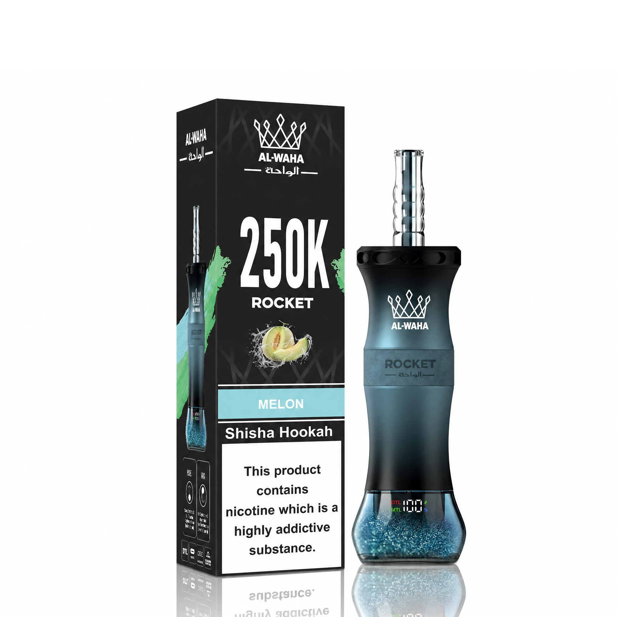 Al Fakher AL-WAHA Rocket 250000 250K Bouffées Vape Jetable - image 11