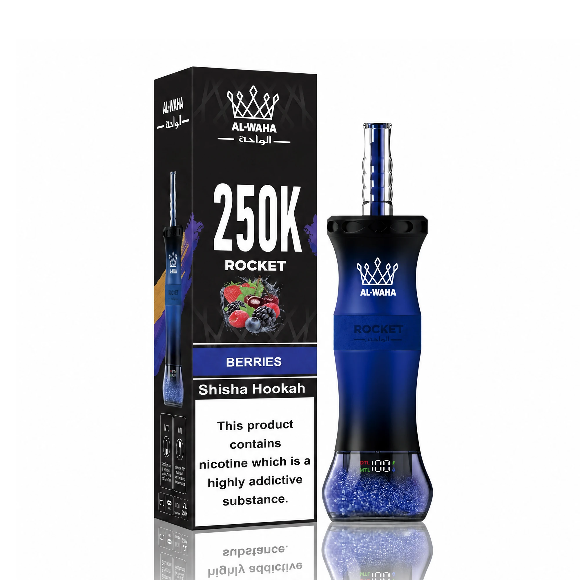 Al Fakher AL-WAHA Rocket 250000 250K Bouffées Vape Jetable - image 5