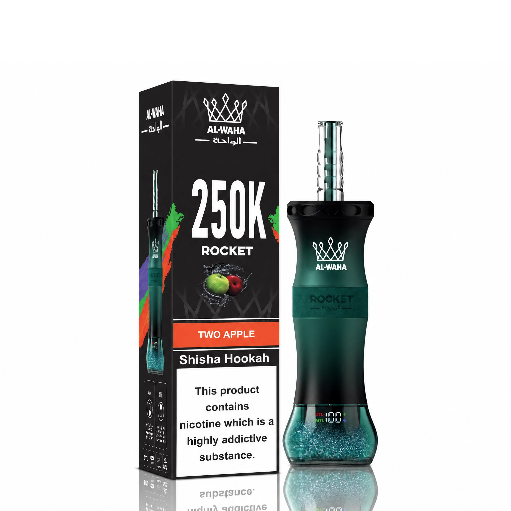 Al Fakher AL-WAHA Rocket 250000 250K Bouffées Vape Jetable - image 12