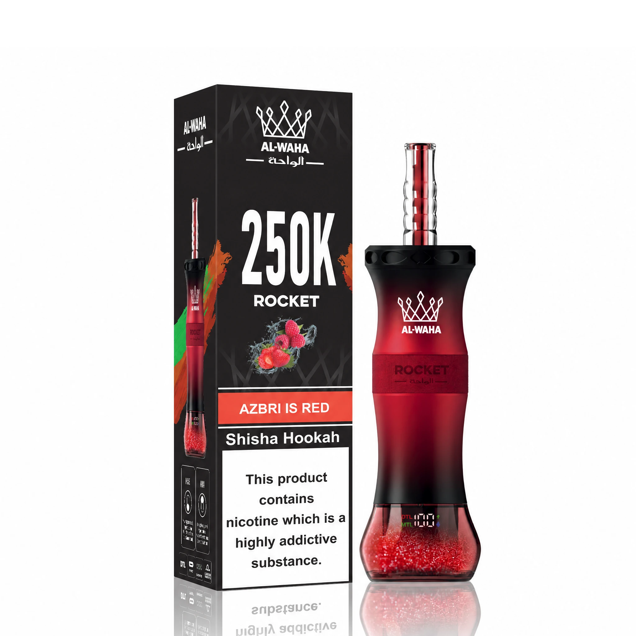 Al Fakher AL-WAHA Rocket 250000 250K Bouffées Vape Jetable - image 6