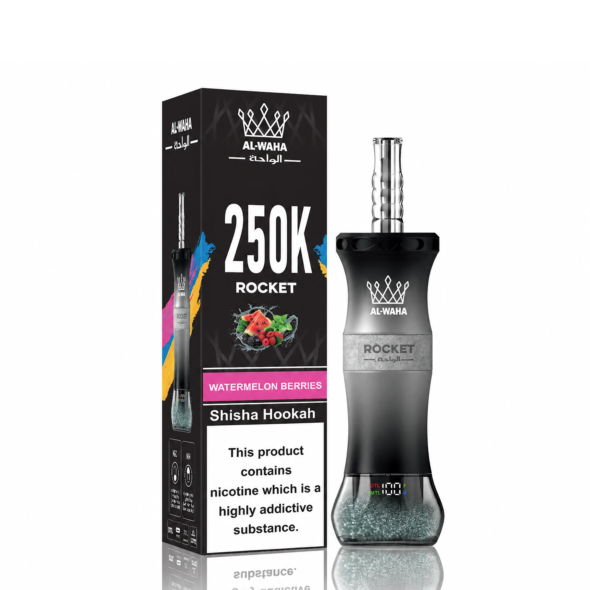 Al Fakher AL-WAHA Rocket 250000 250K Bouffées Vape Jetable - image 4