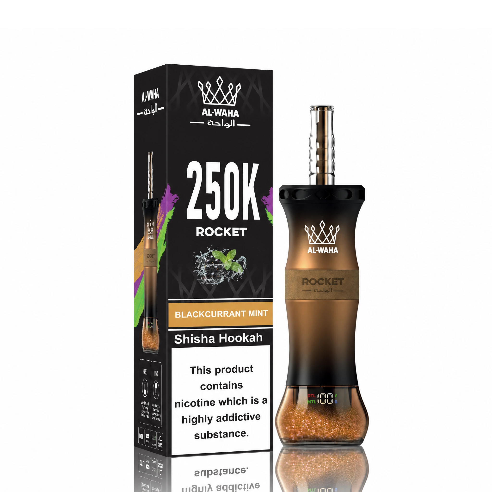 Al Fakher AL-WAHA Rocket 250000 250K Bouffées Vape Jetable - image 18