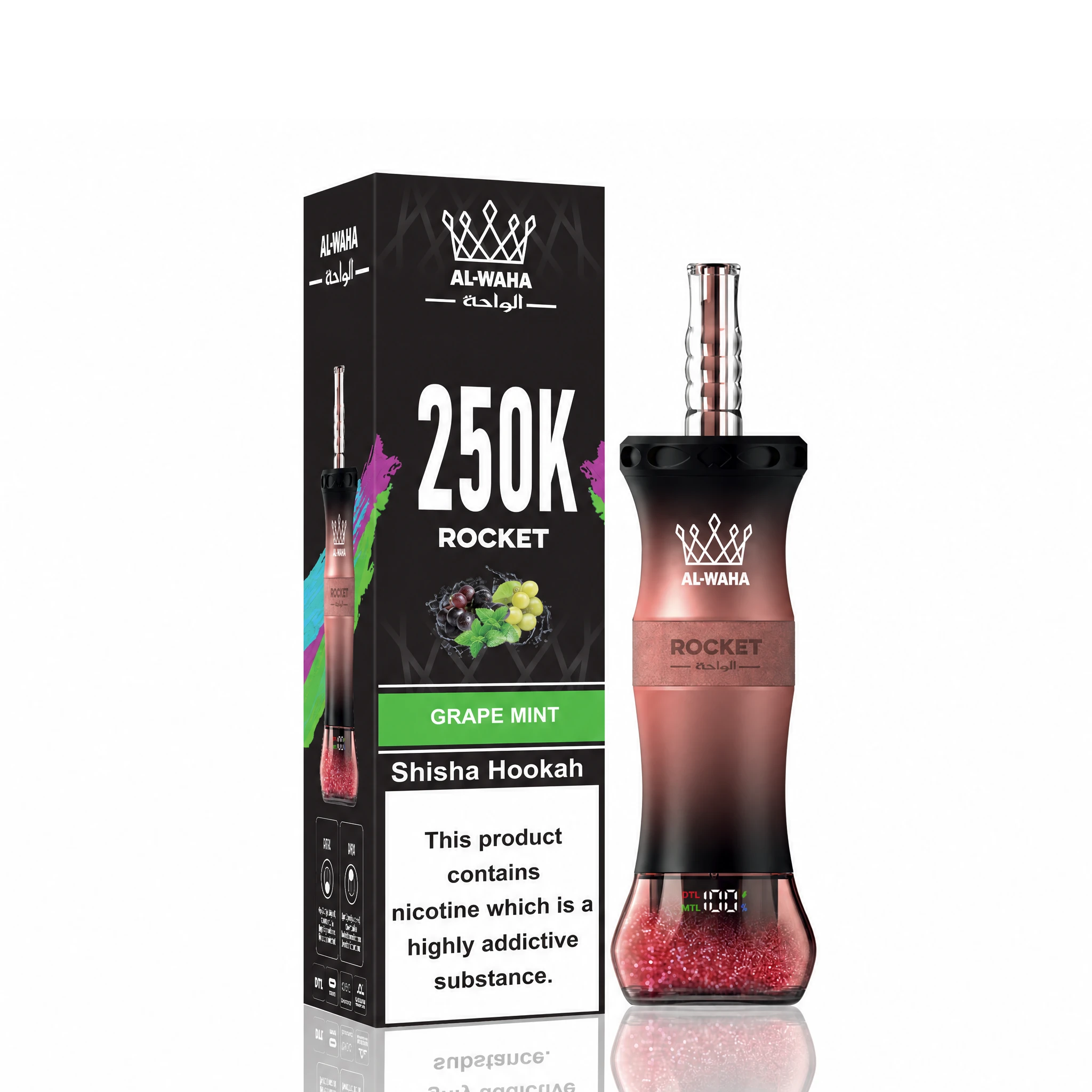 Al Fakher AL-WAHA Rocket 250000 250K Bouffées Vape Jetable - image 19