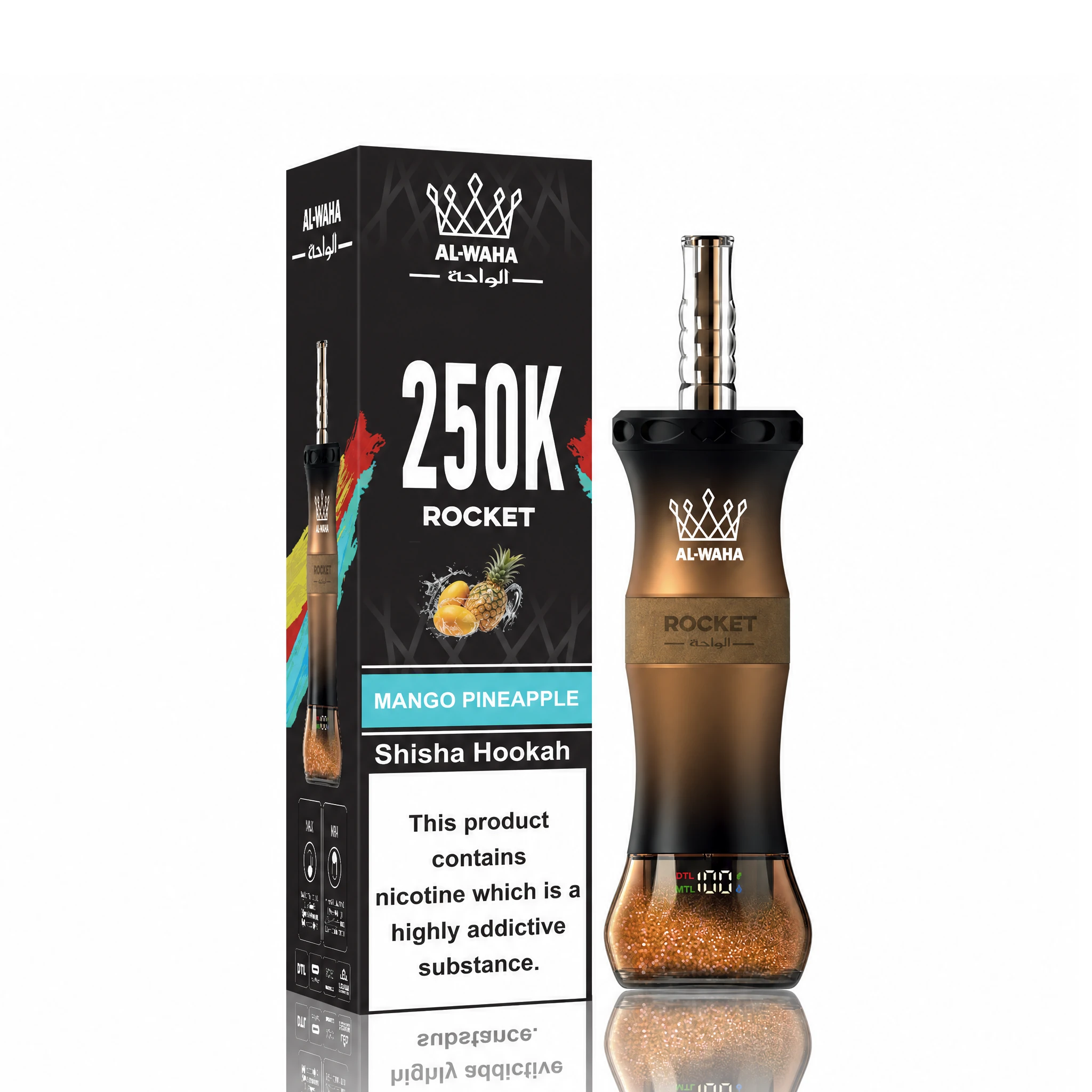 Al Fakher AL-WAHA Rocket 250000 250K Bouffées Vape Jetable - image 20