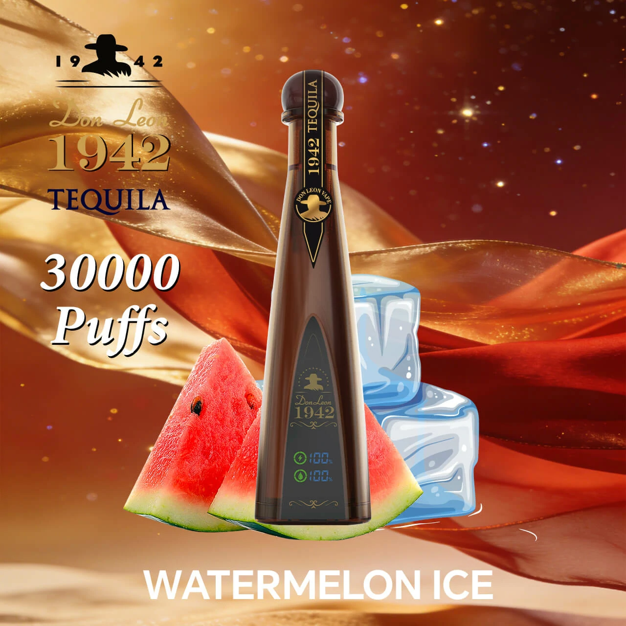 Azul Solaris Tequila Don Leon 1942 30000 30K Bouffées Vape jetable - image 2