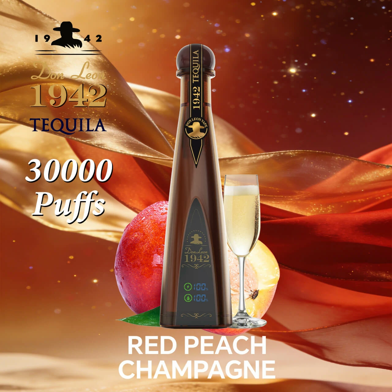 Azul Solaris Tequila Don Leon 1942 30000 30K Bouffées Vape jetable - image 5