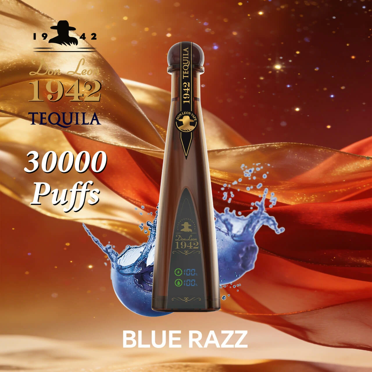 Azul Solaris Tequila Don Leon 1942 30000 30K Bouffées Vape jetable - image 6