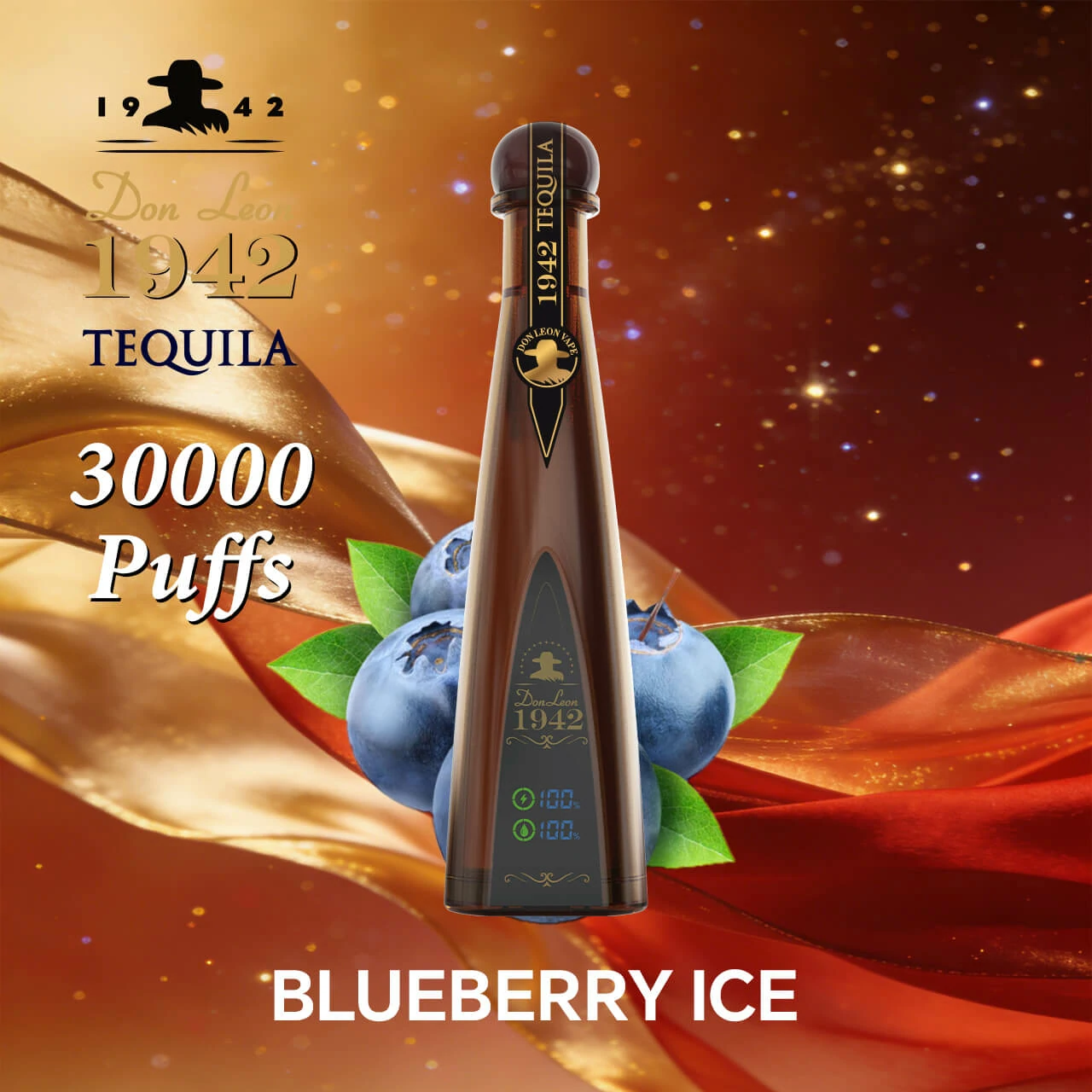Azul Solaris Tequila Don Leon 1942 30000 30K Bouffées Vape jetable - image 8