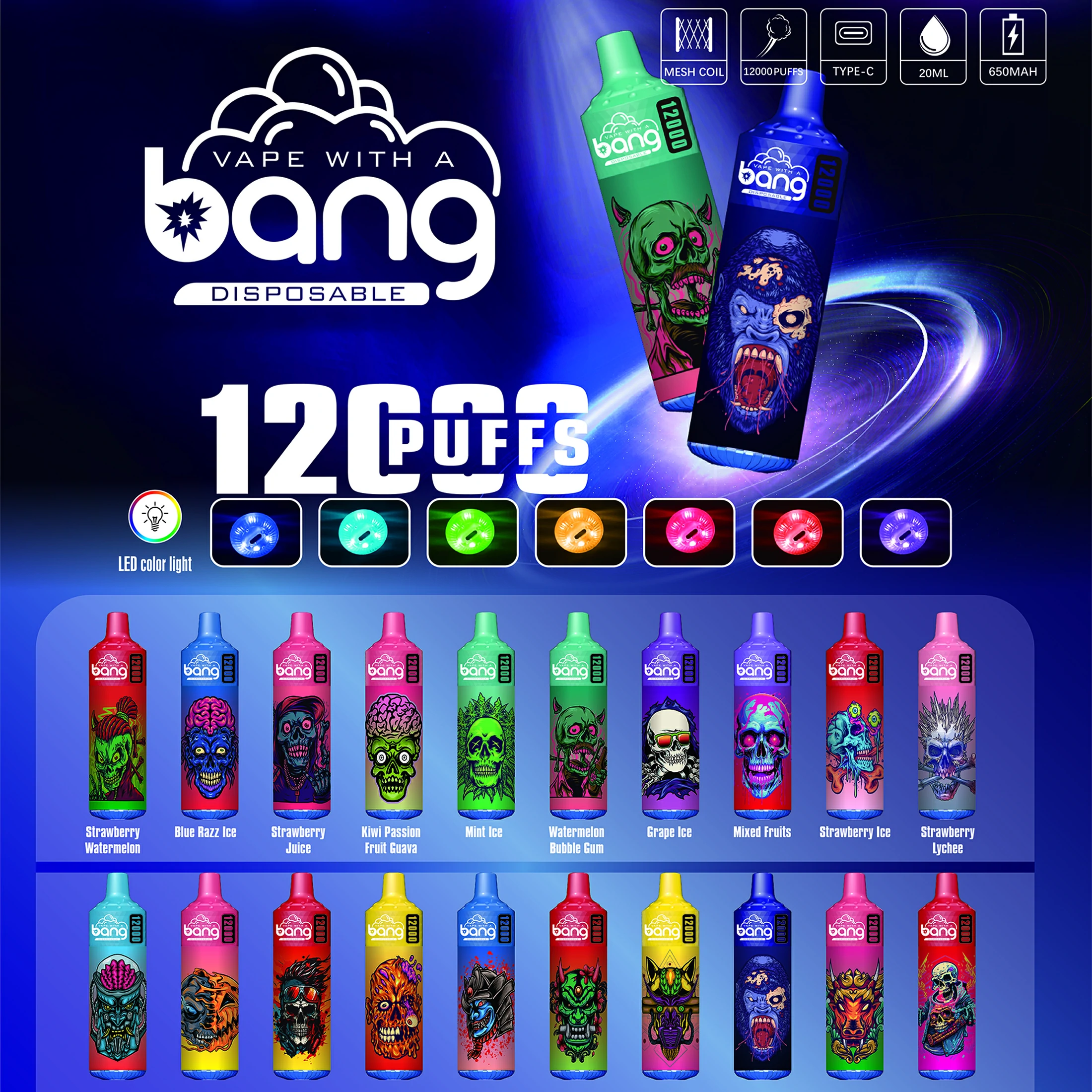 Bang 12000 12K Bouffées Vape jetable - image 14