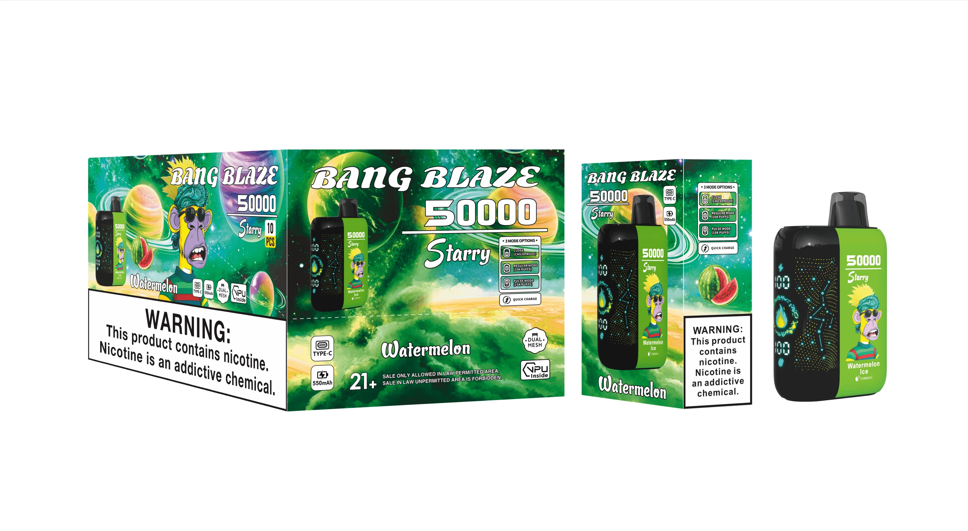 Bang Blaze Starry 50000 50K Bouffées Vape Jetable